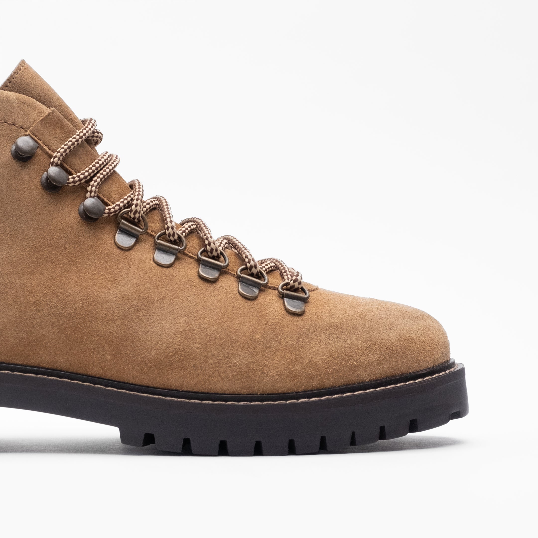 Walk London Mens Sean Low Hiker in Tan Suede
