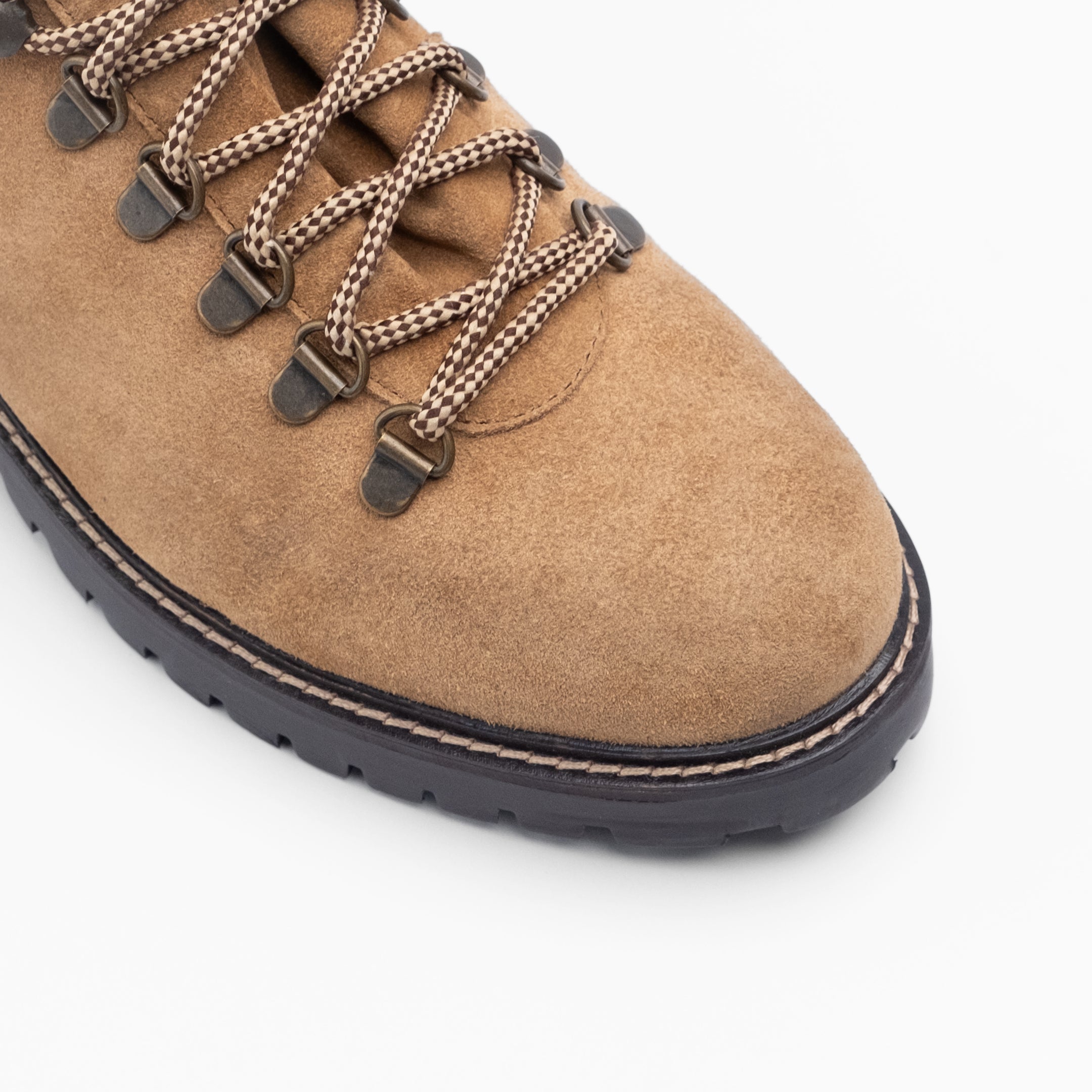 Walk London Mens Sean Low Hiker in Tan Suede