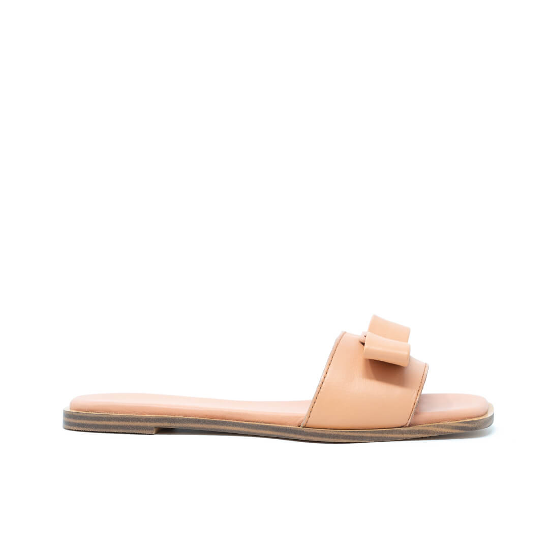 WALK London St Tropez Bow Mango Leather
