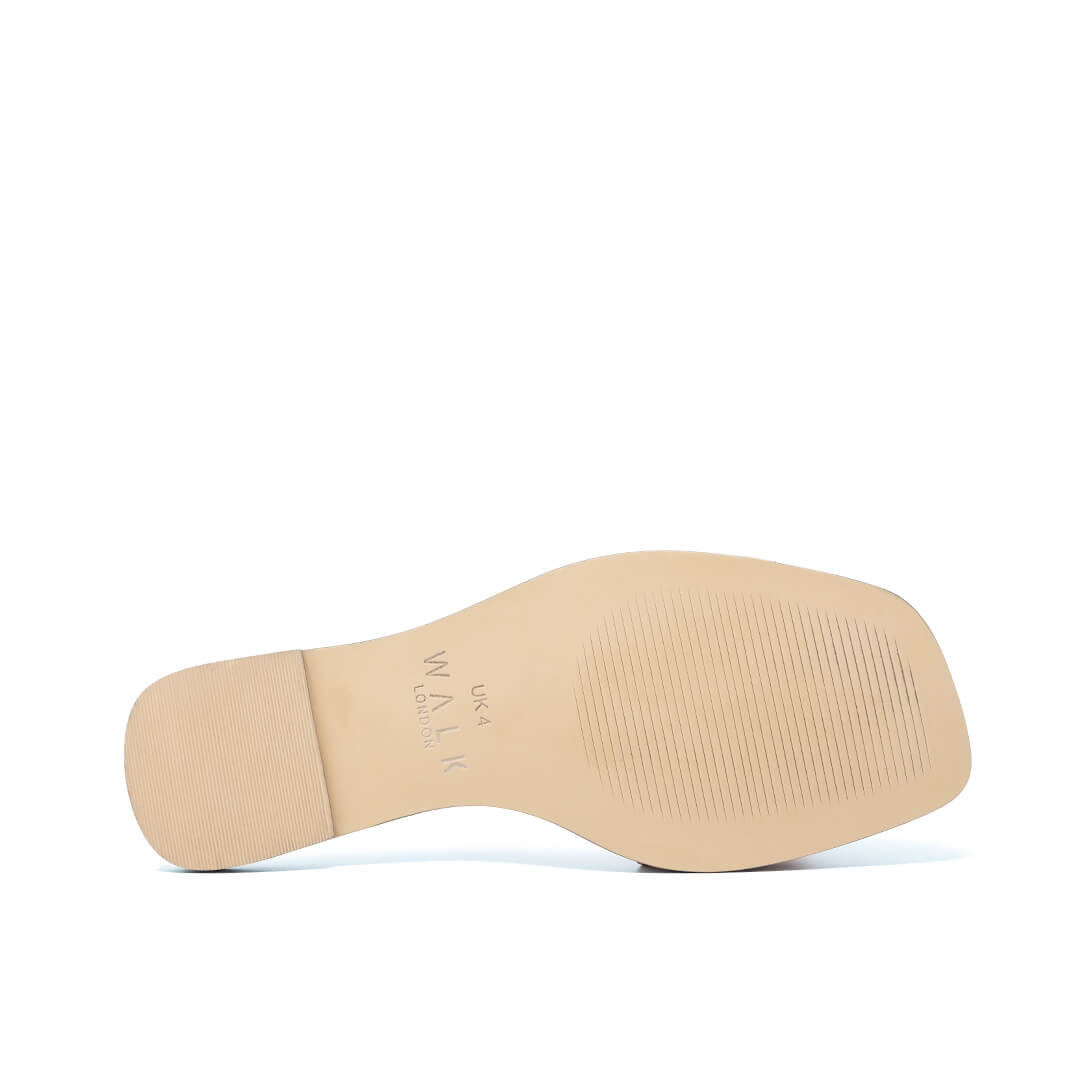 WALK London St Tropez Bow Mango Leather