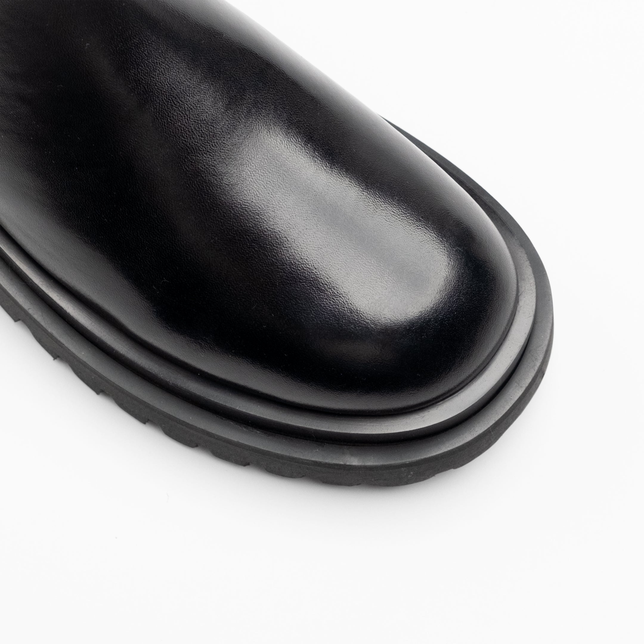 Walk London Mens Sully Chelsea Boot in Black Leather