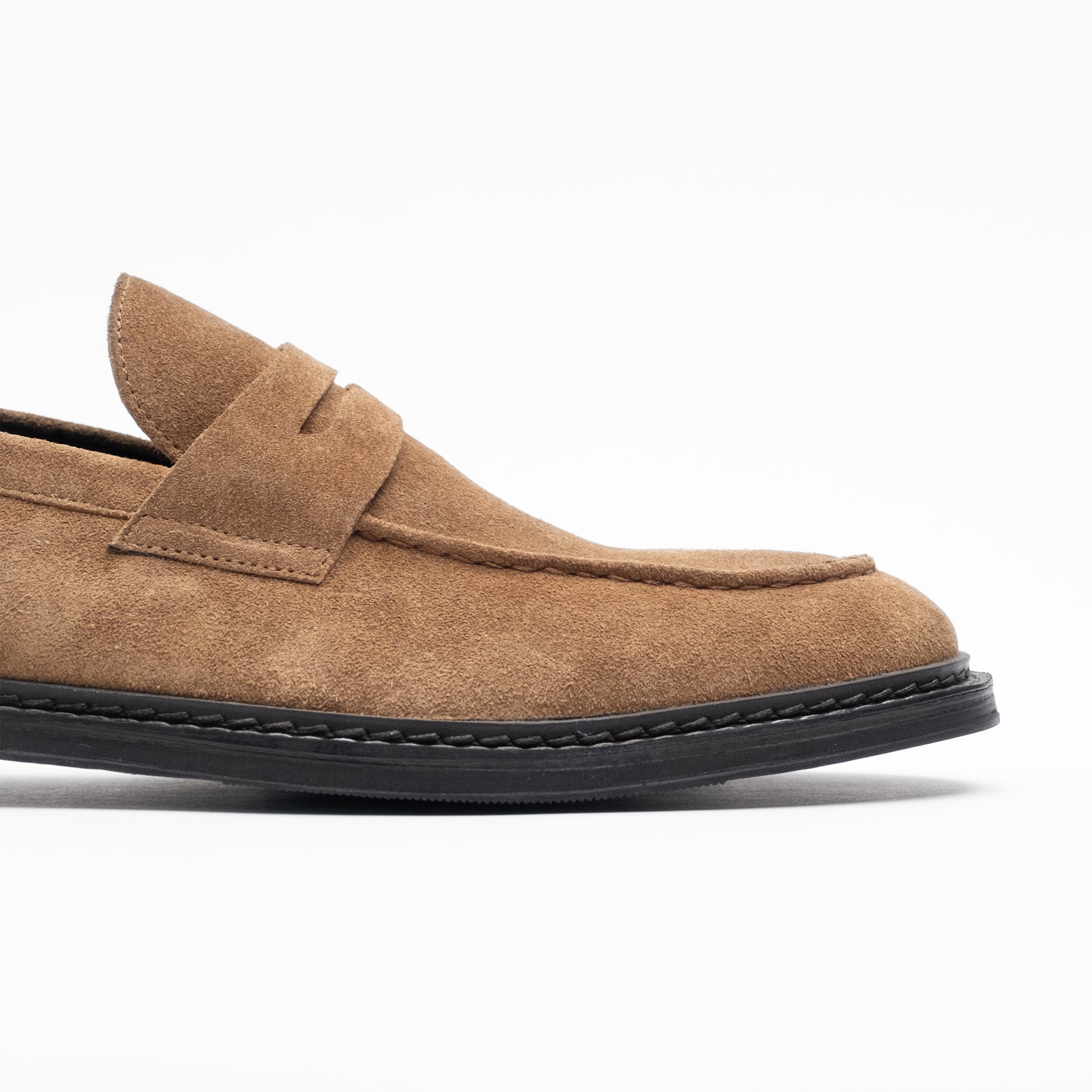 Walk London Mens - Valentine Saddle Loafer - Tan Suede