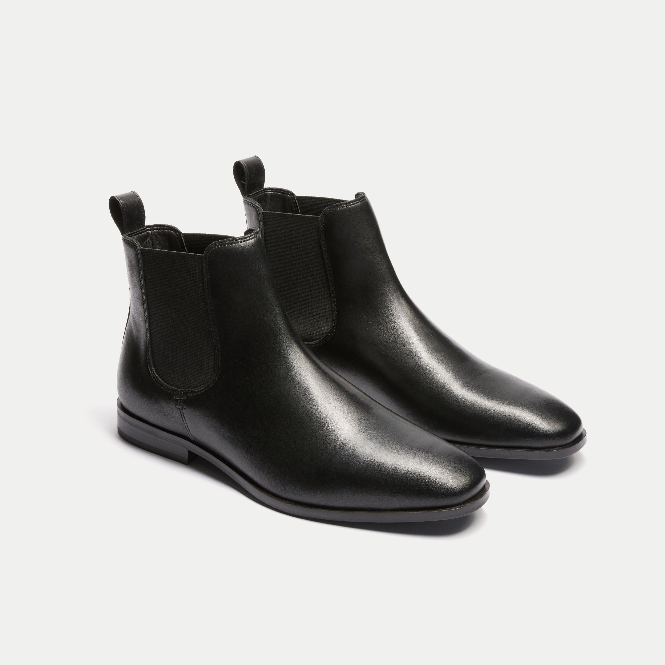 Walk London Mens Florence Chelsea Boot in Black Leather