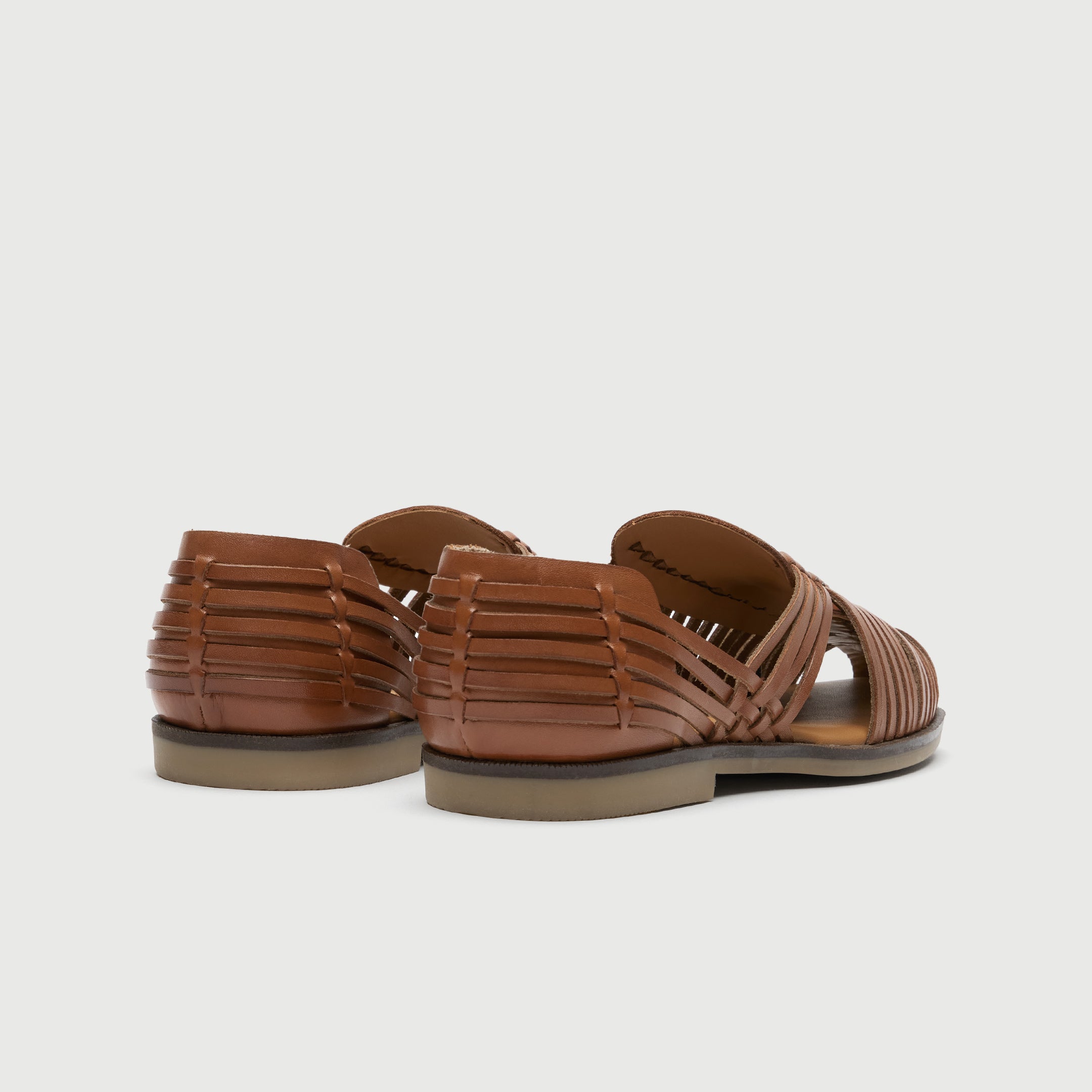 Walk London Mens Harry Weave Slip On in Tan Leather