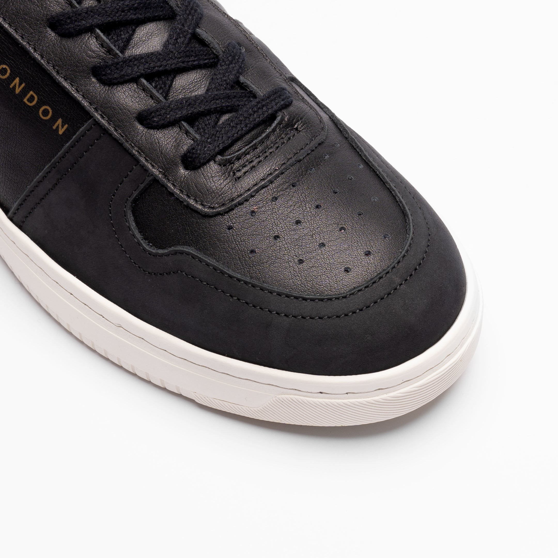 Walk London Neo Sneaker Black Leather and Suede