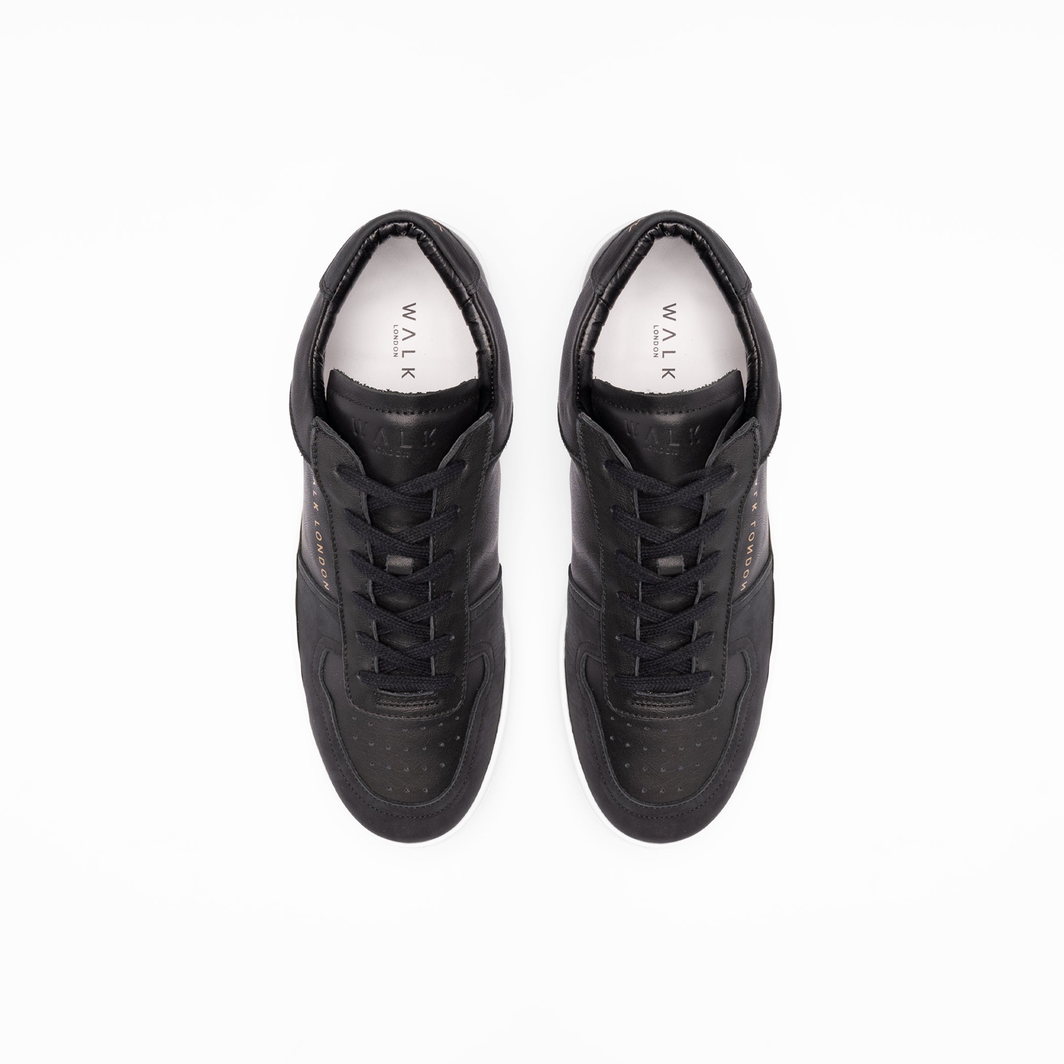 Walk London Neo Sneaker Black Leather and Suede