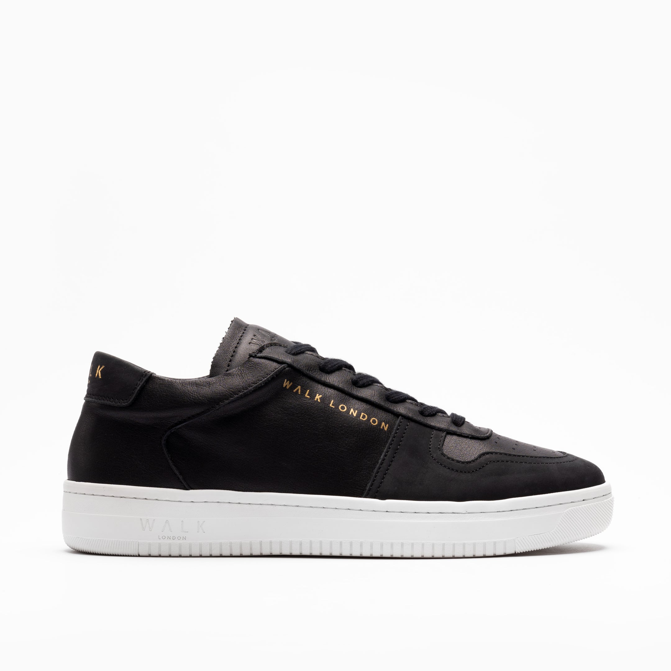 Walk London Neo Sneaker Black Leather and Suede