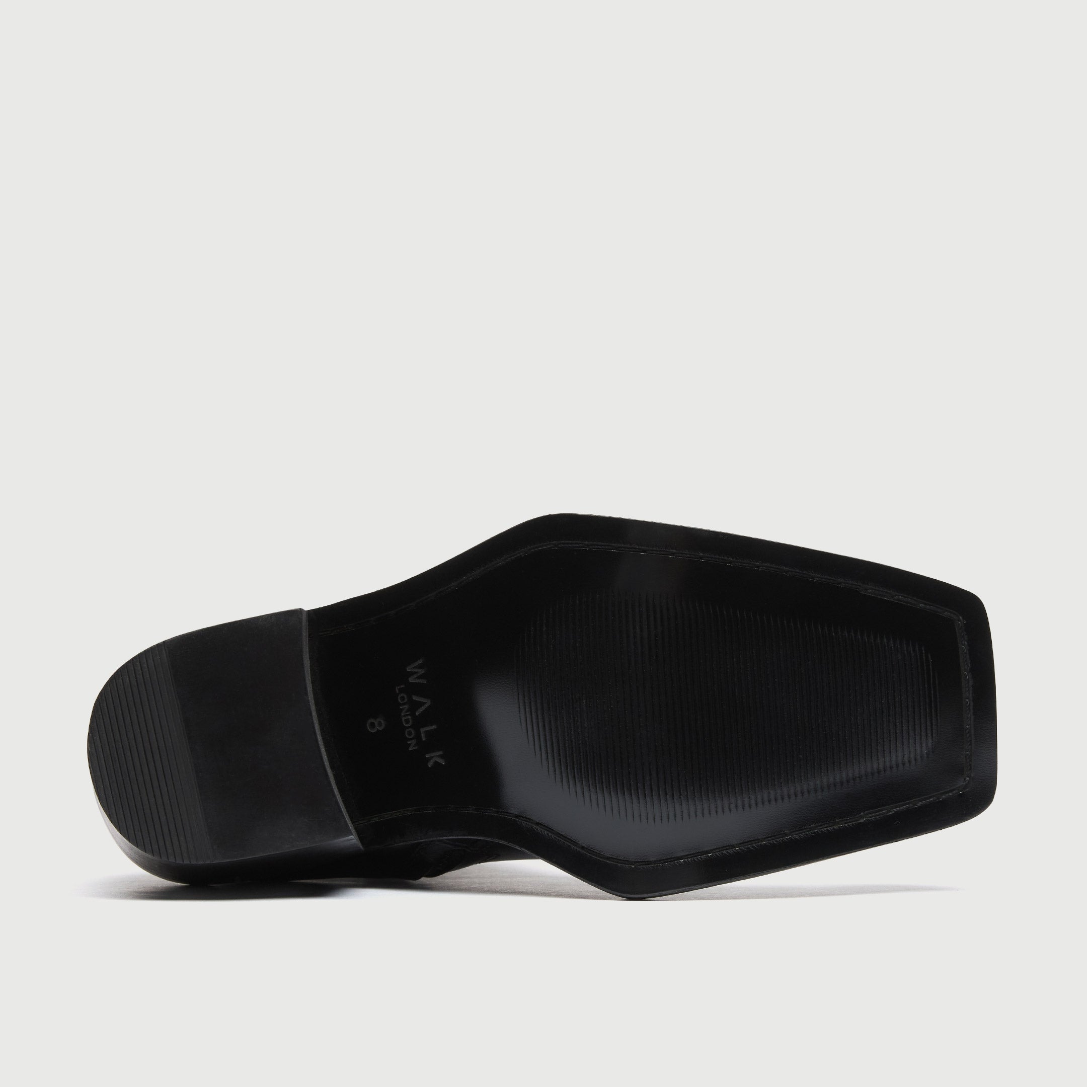 WALK London Mens Nola Inside Zip Boot in Black Leather