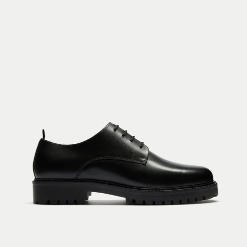 Walk London Sean Derby Shoe | Black | Official Site