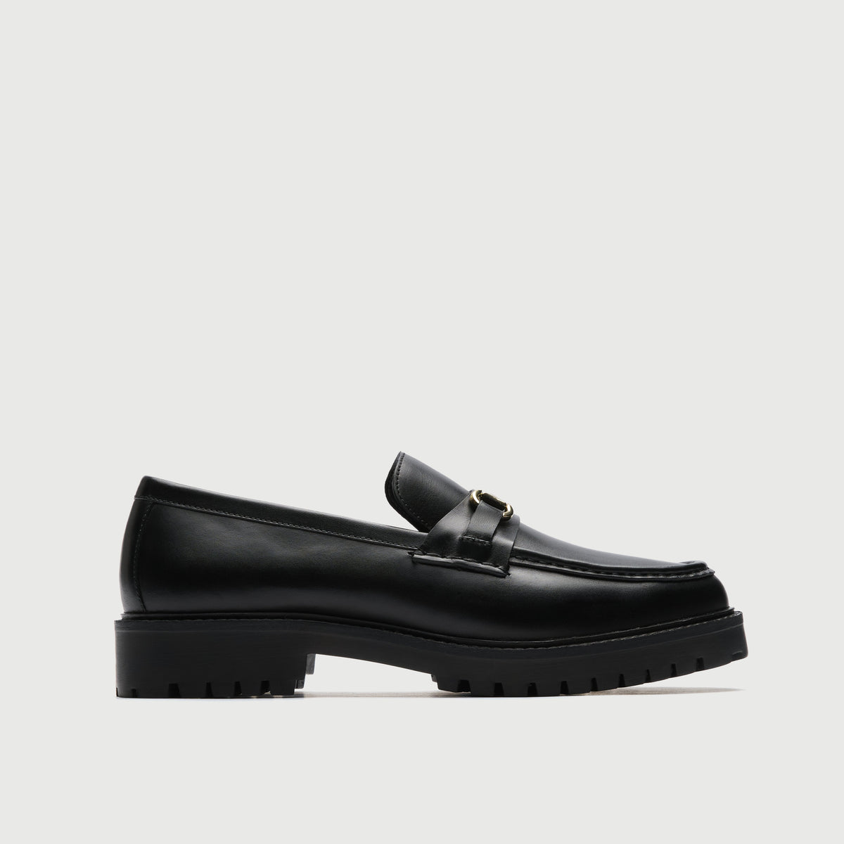 Walk London Sean Trim Loafers - Black Leather - Walk London GB display picture 2