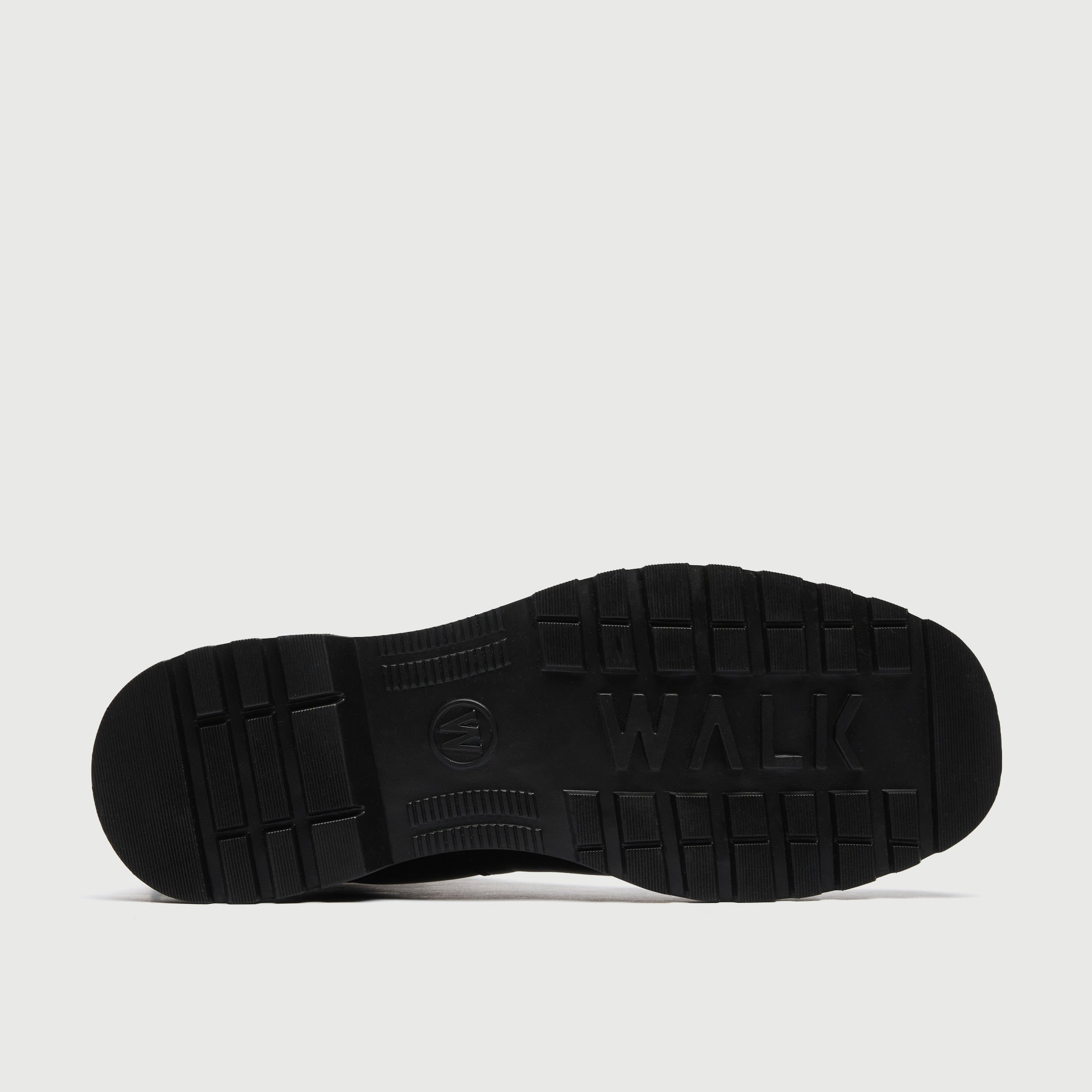 WALK London Men's Ziggy Back Zip Boot in Black Leather