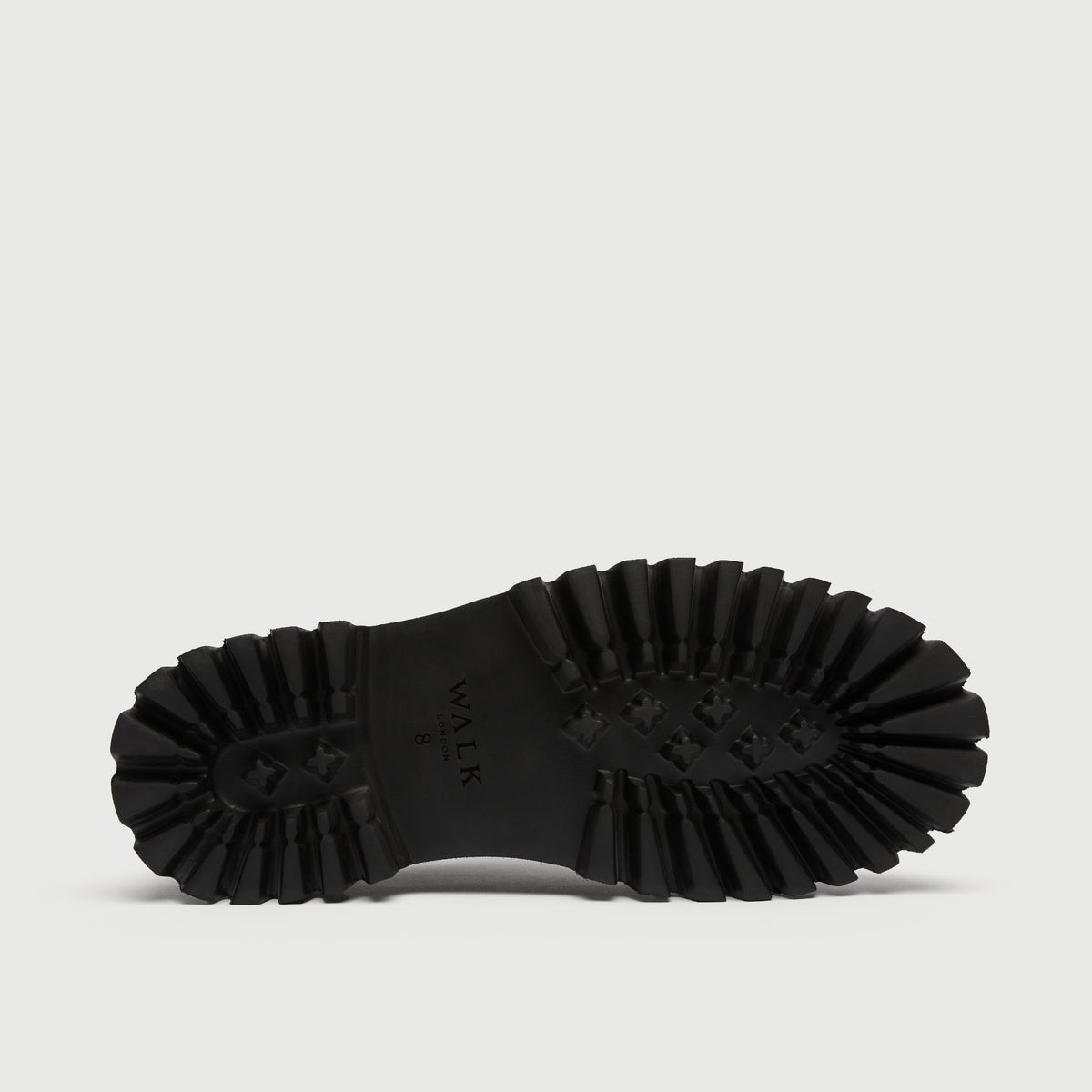 Walk London Bromley Hiking Shoe black lug sole