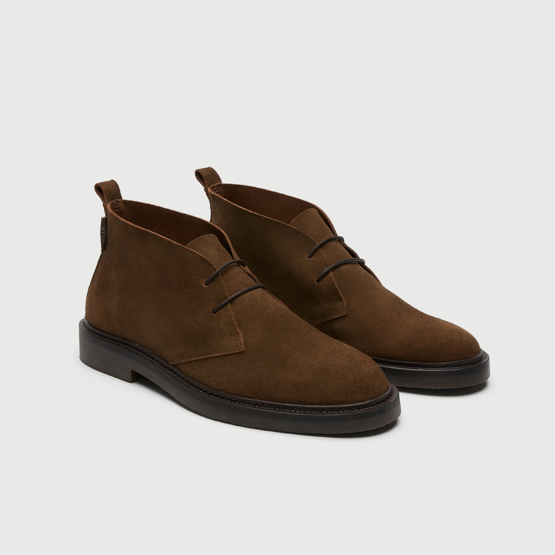 Walk London Mens Camden Chukka Boot - Tan Suede