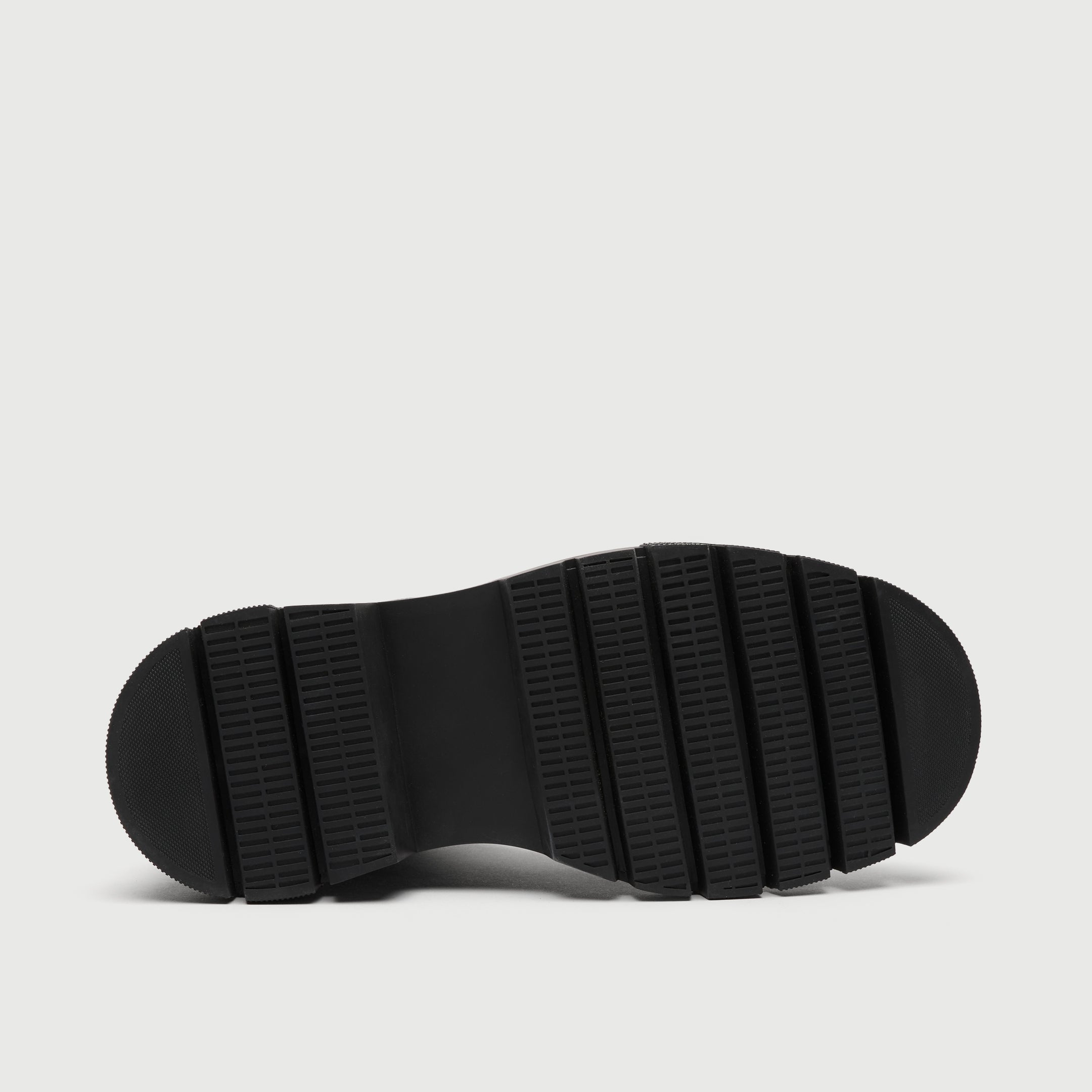 Walk London black Highgate hiking boot with thick sole bottom