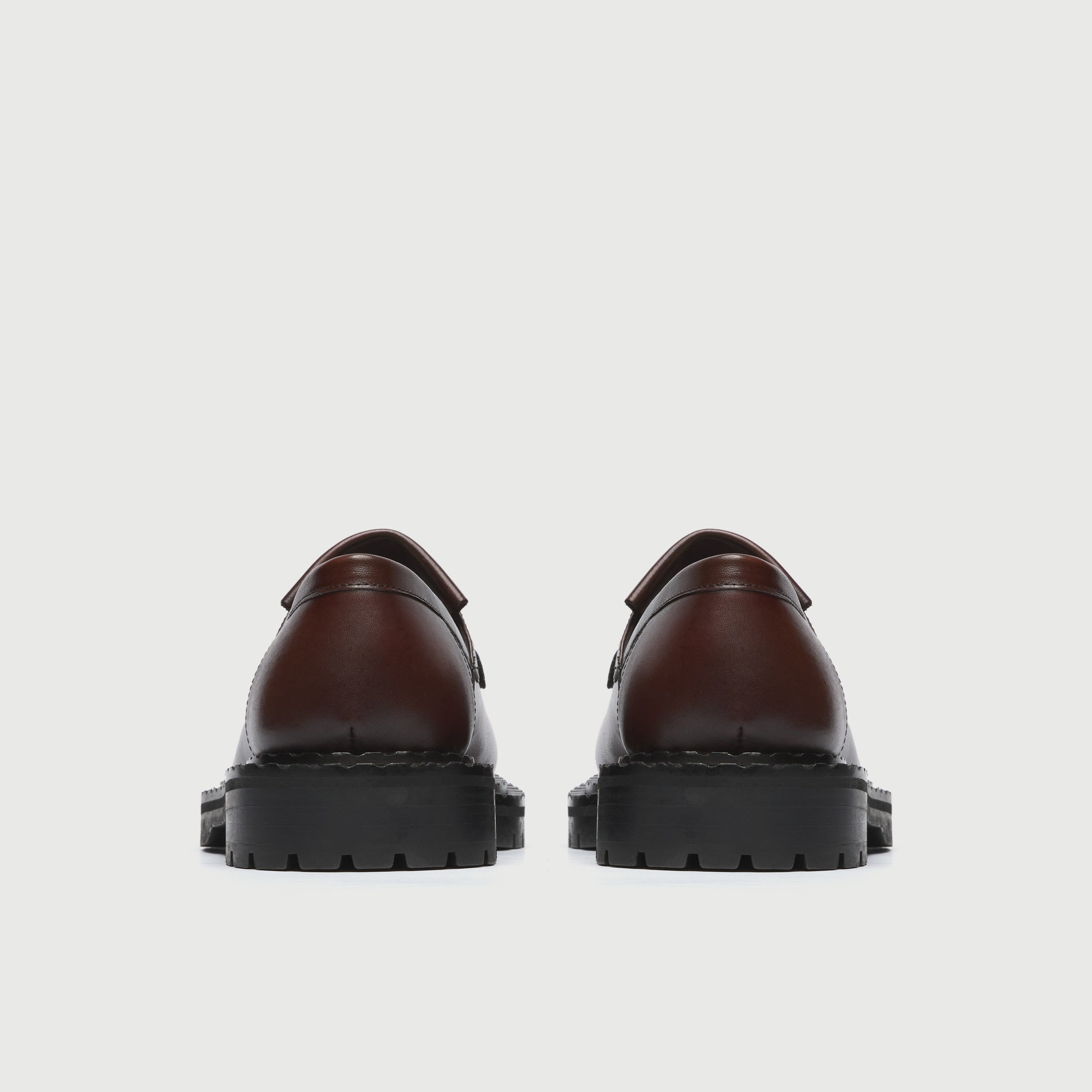 WALK London Mens Jagger Tassel Loafer in Brown Leather