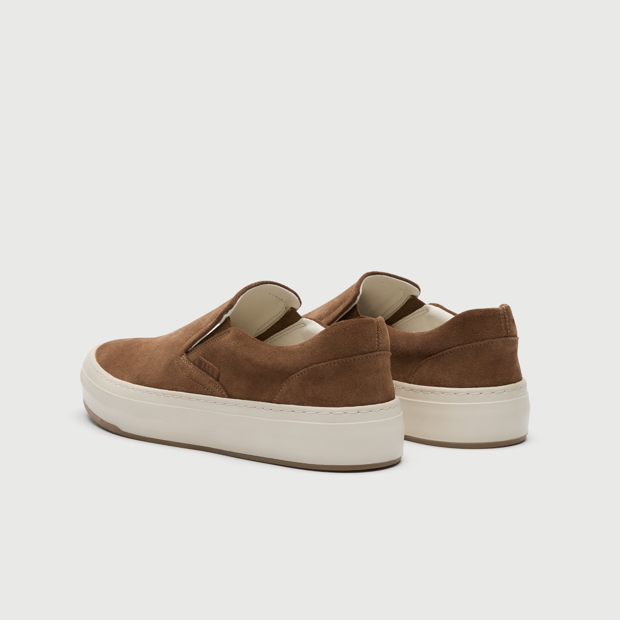 Walk London Mens Montpellier Trainer | Tan Suede