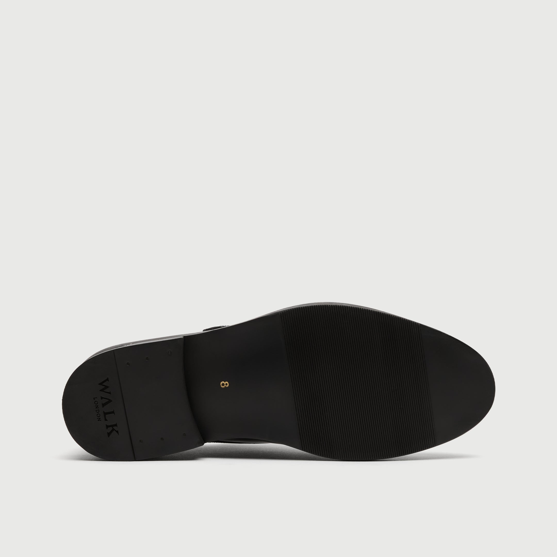 Walk London Oliver Monk Shoes in Black patent