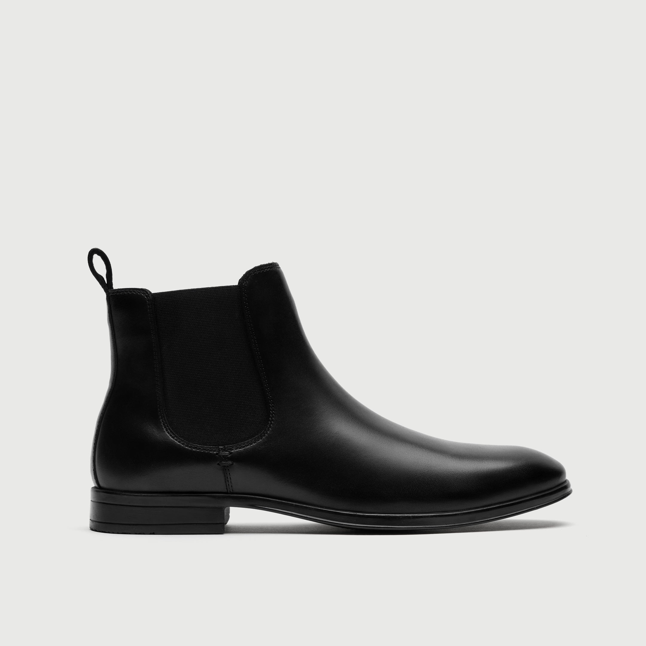 Walk London Oscar Chelsea Boot in Black Leather 