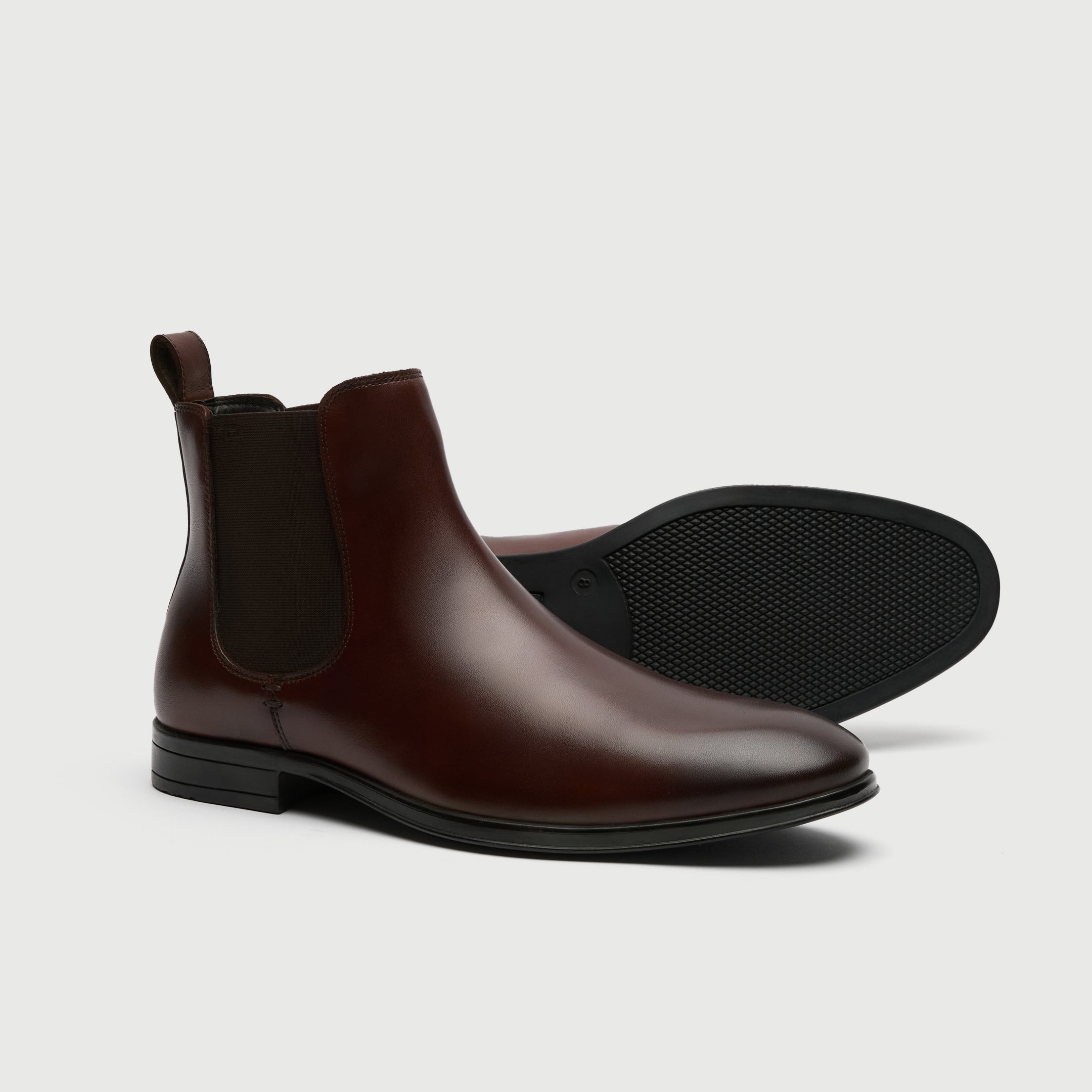 Walk London Oscar Chelsea Boot in Brown Leather 