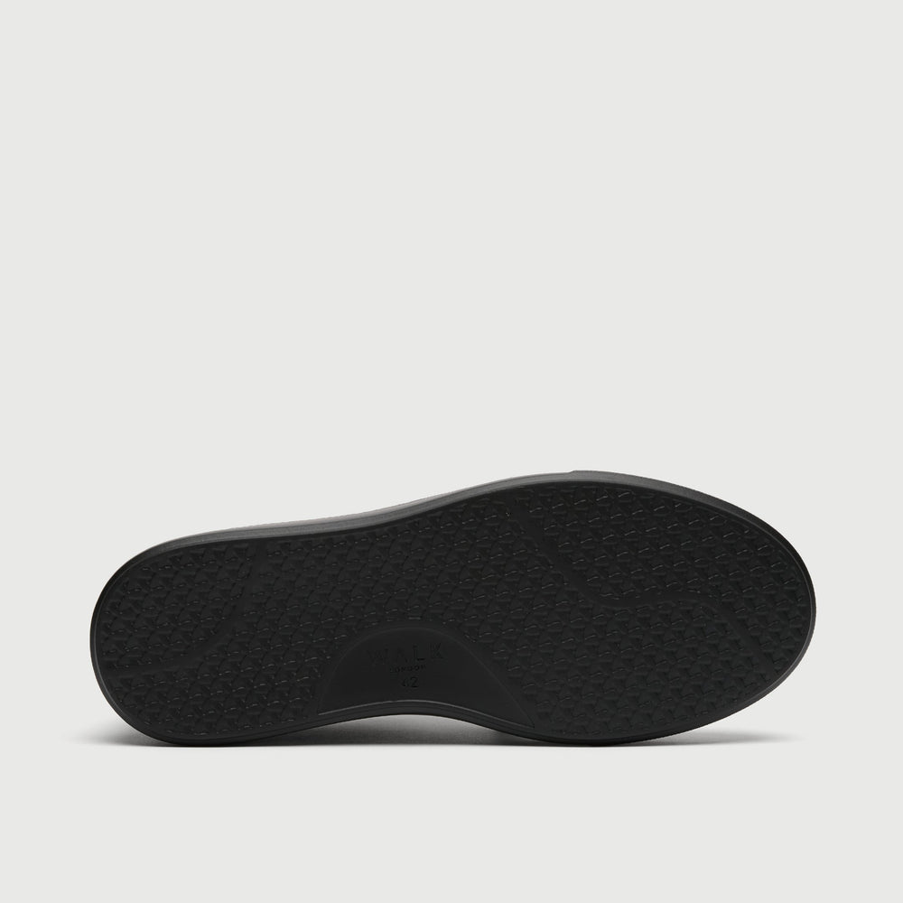 Pasadena Trainer | Mens Black Leather Trainers | Walk London