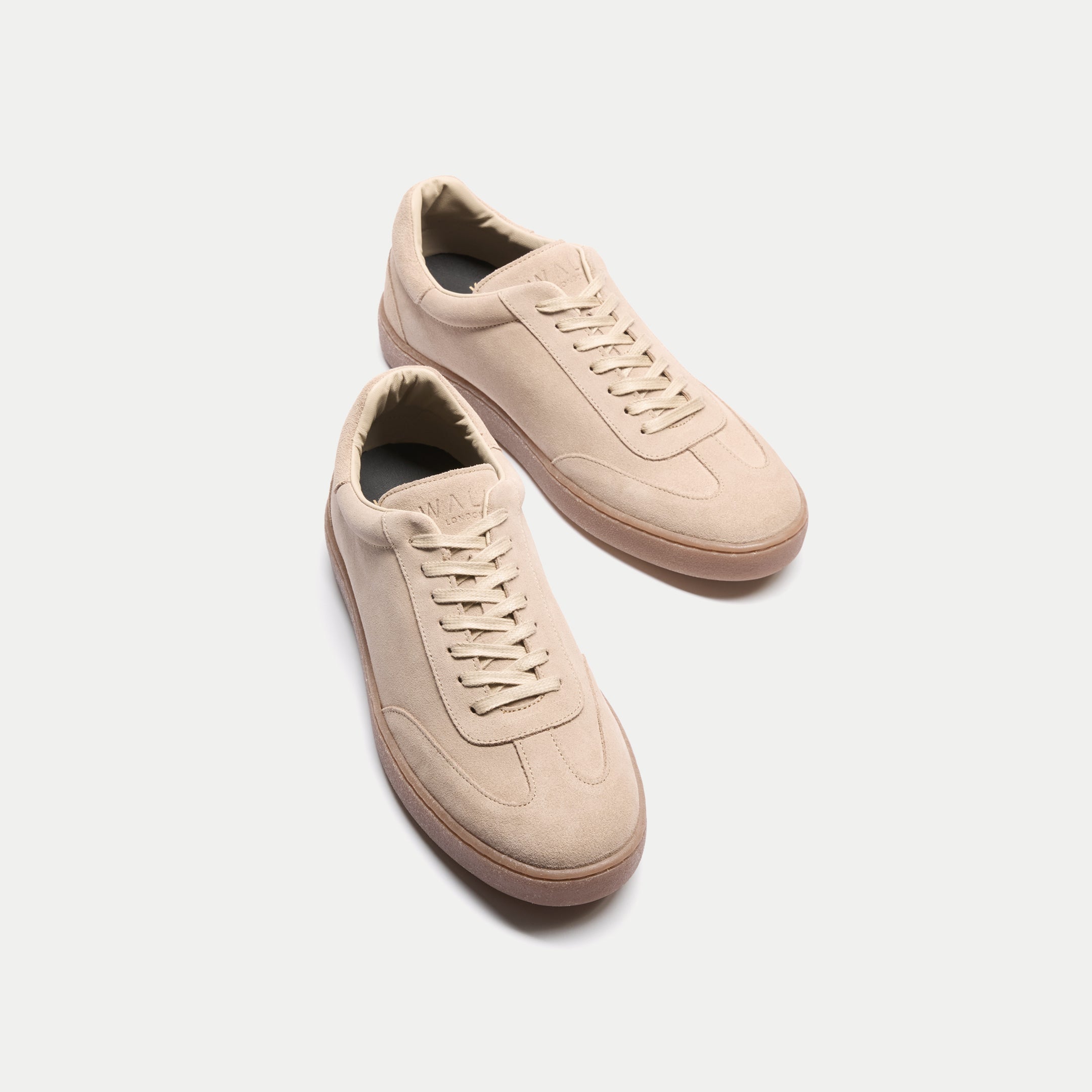 Mens Porto Trainer in Stone Suede | Walk London