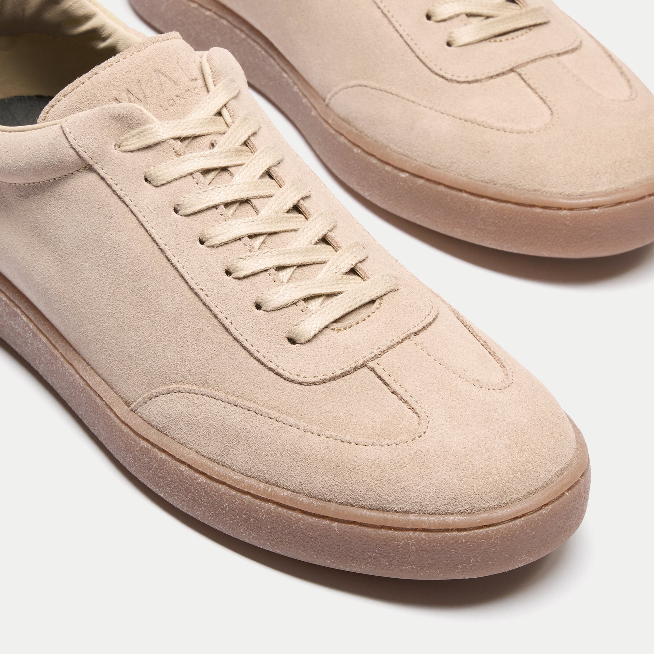 Mens Porto Trainer in Stone Suede | Walk London