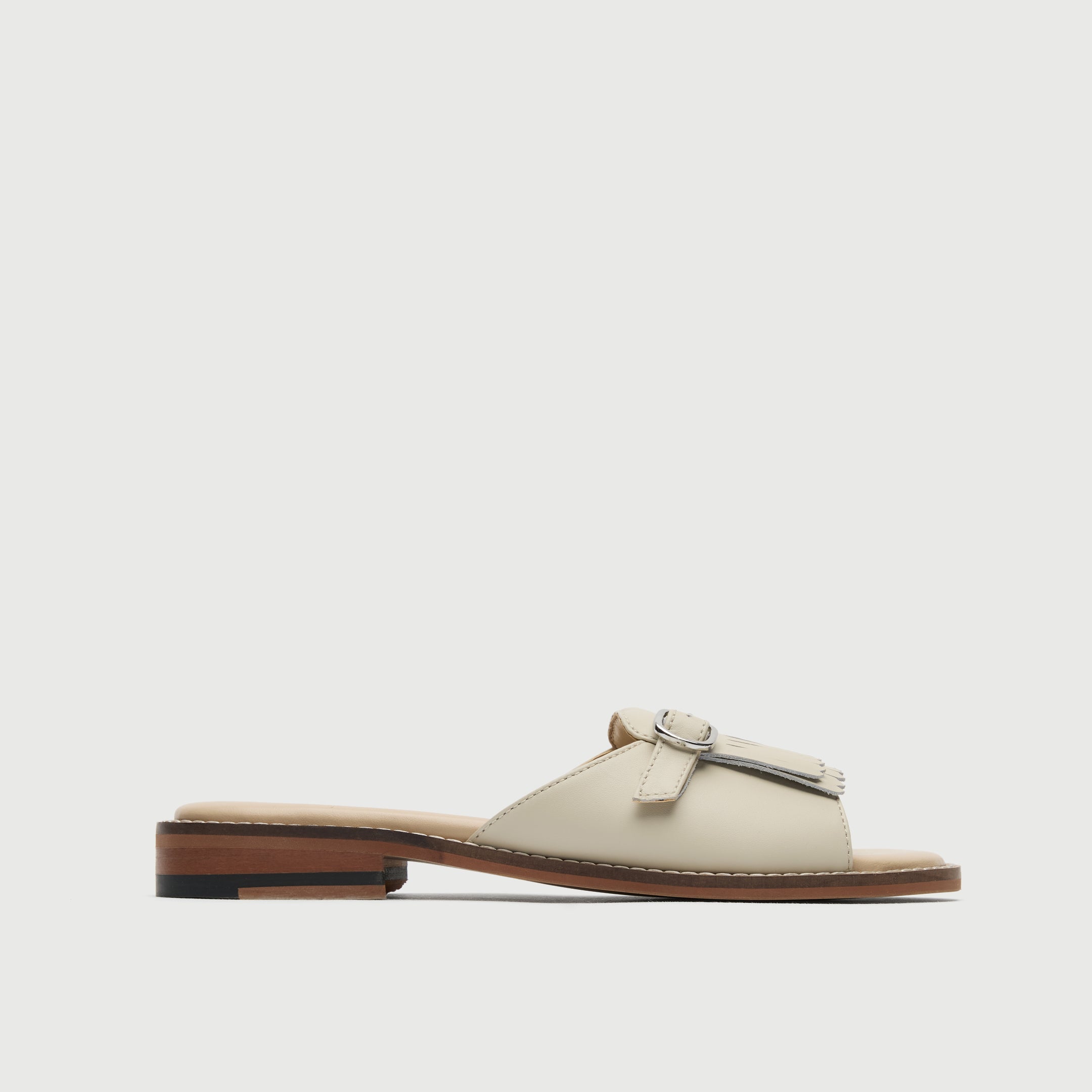 Walk London Womens Portofino Sandal in Off White Leather