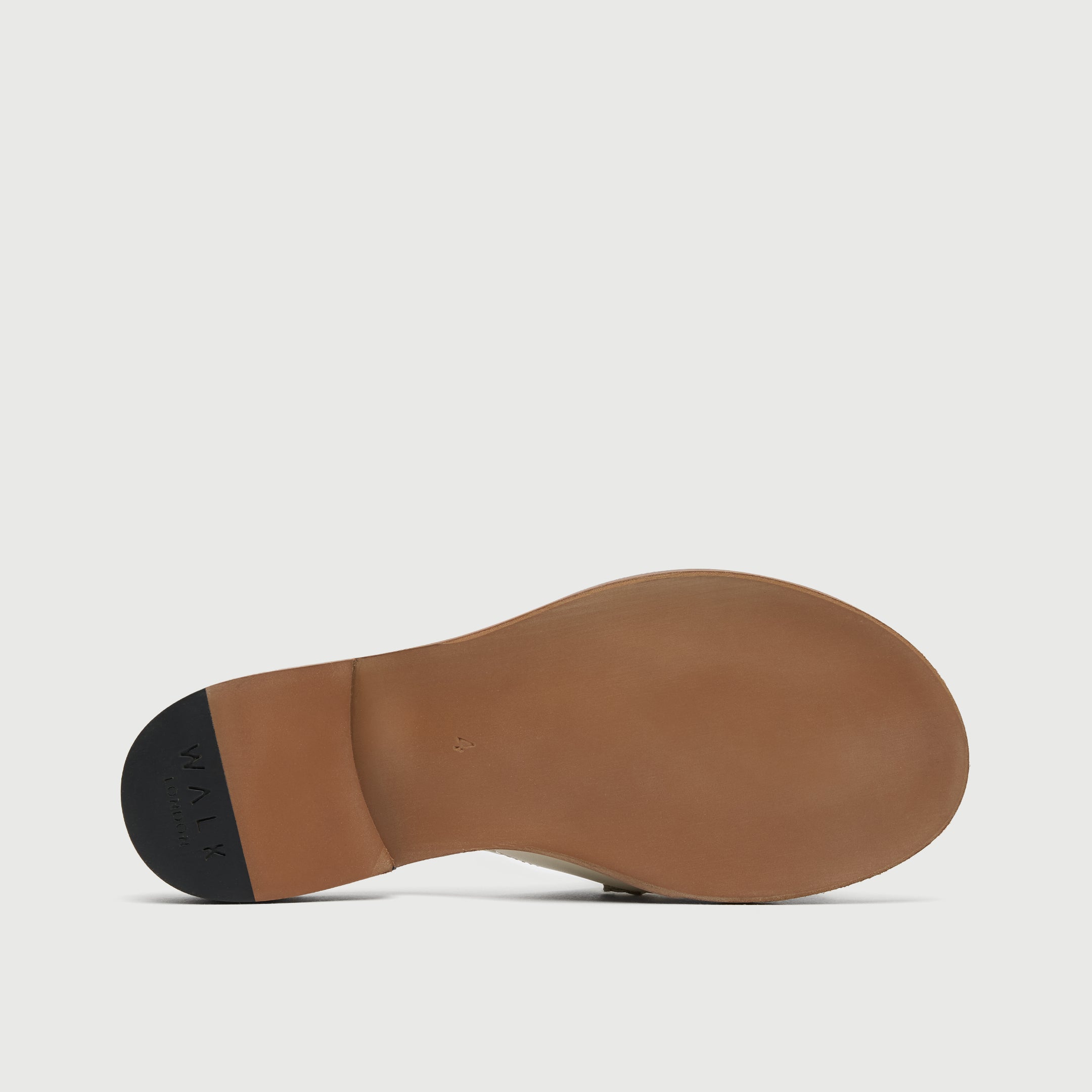 Walk London Womens Portofino Sandal in Off White Leather