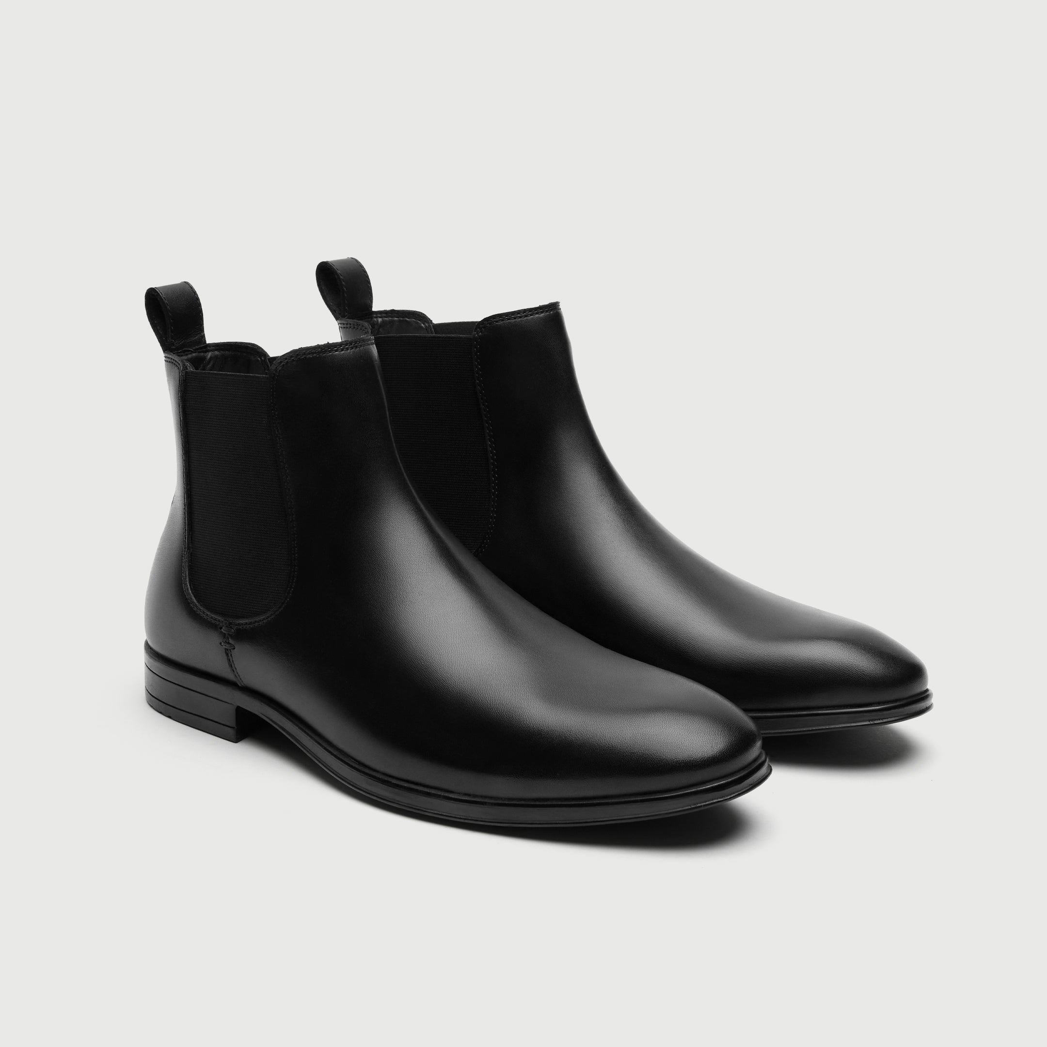 Walk London Oscar Chelsea Boot in Black Leather 