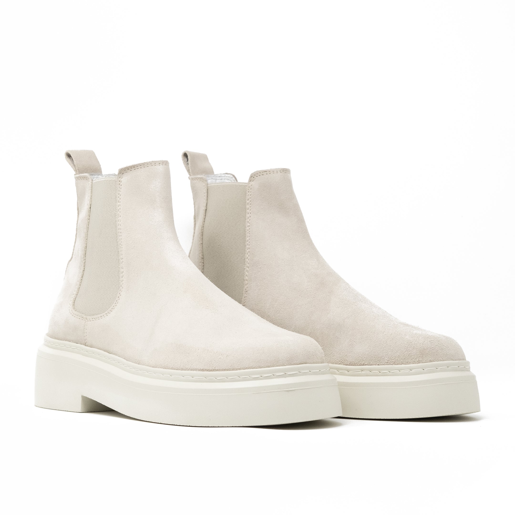 Club Cheslea Boot - White Suede