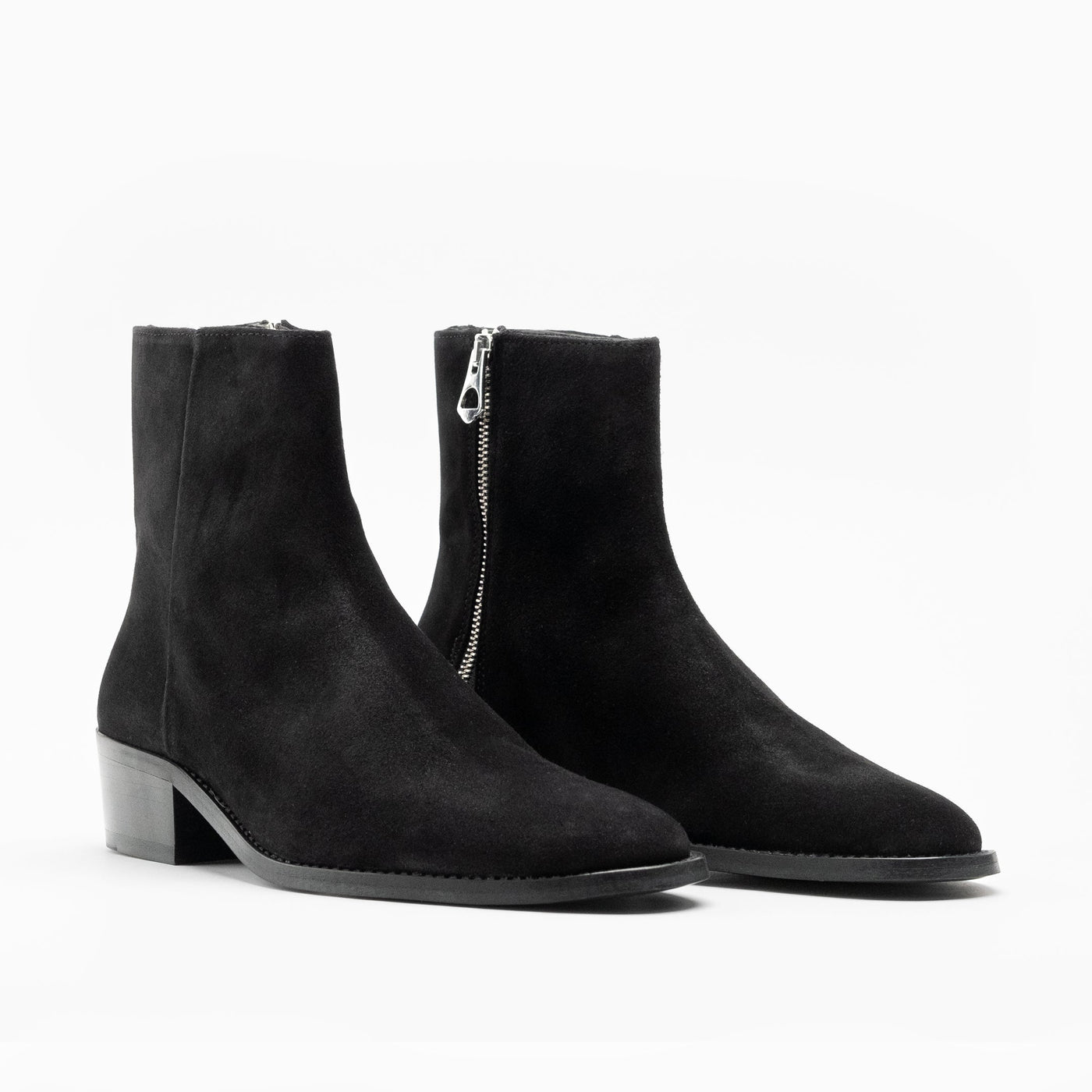 calvin klein cuban heel boots
