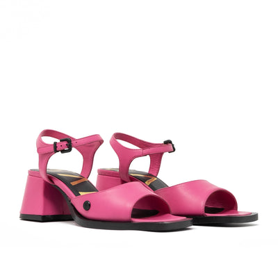 MAISY TWO PART HEEL SANDAL - HOT PINK