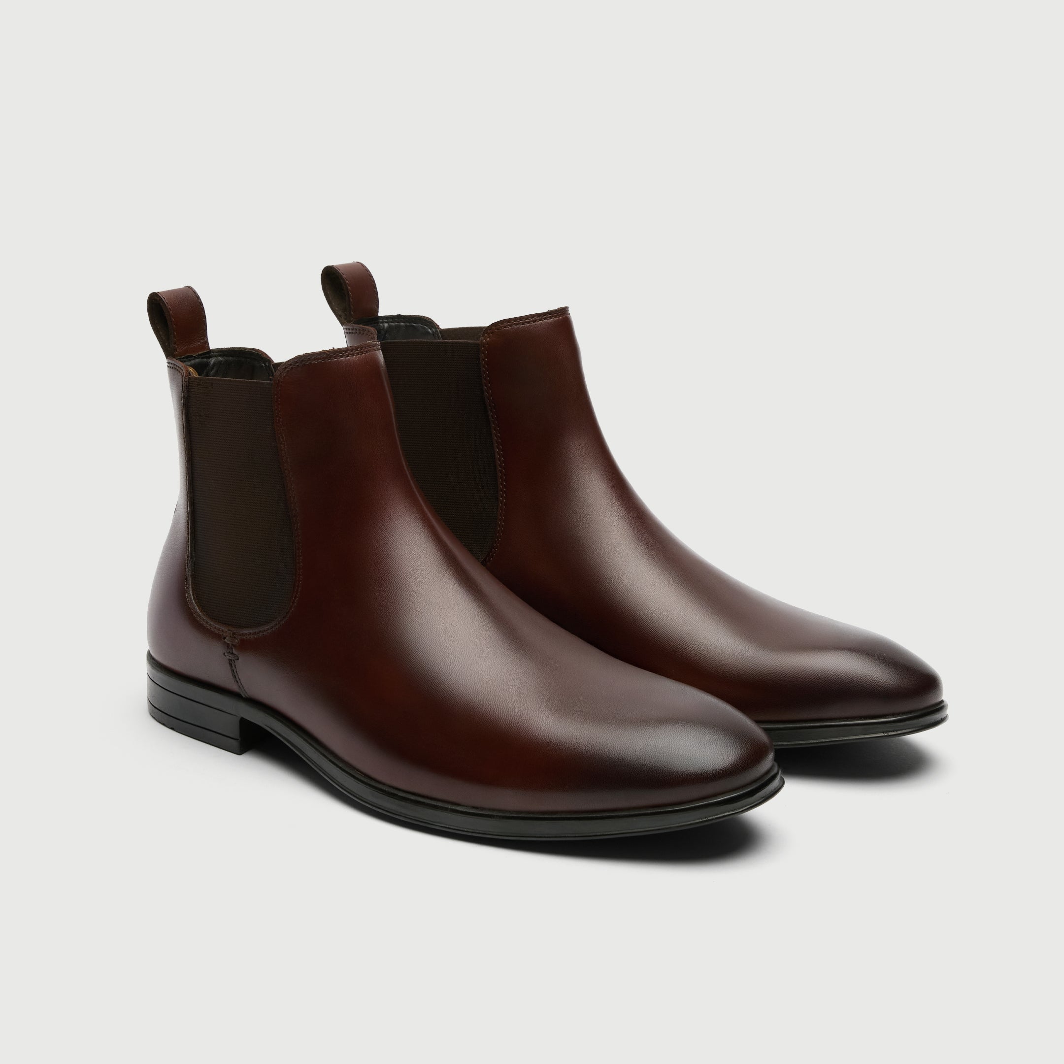 Walk London Oscar Chelsea Boot in Brown Leather 