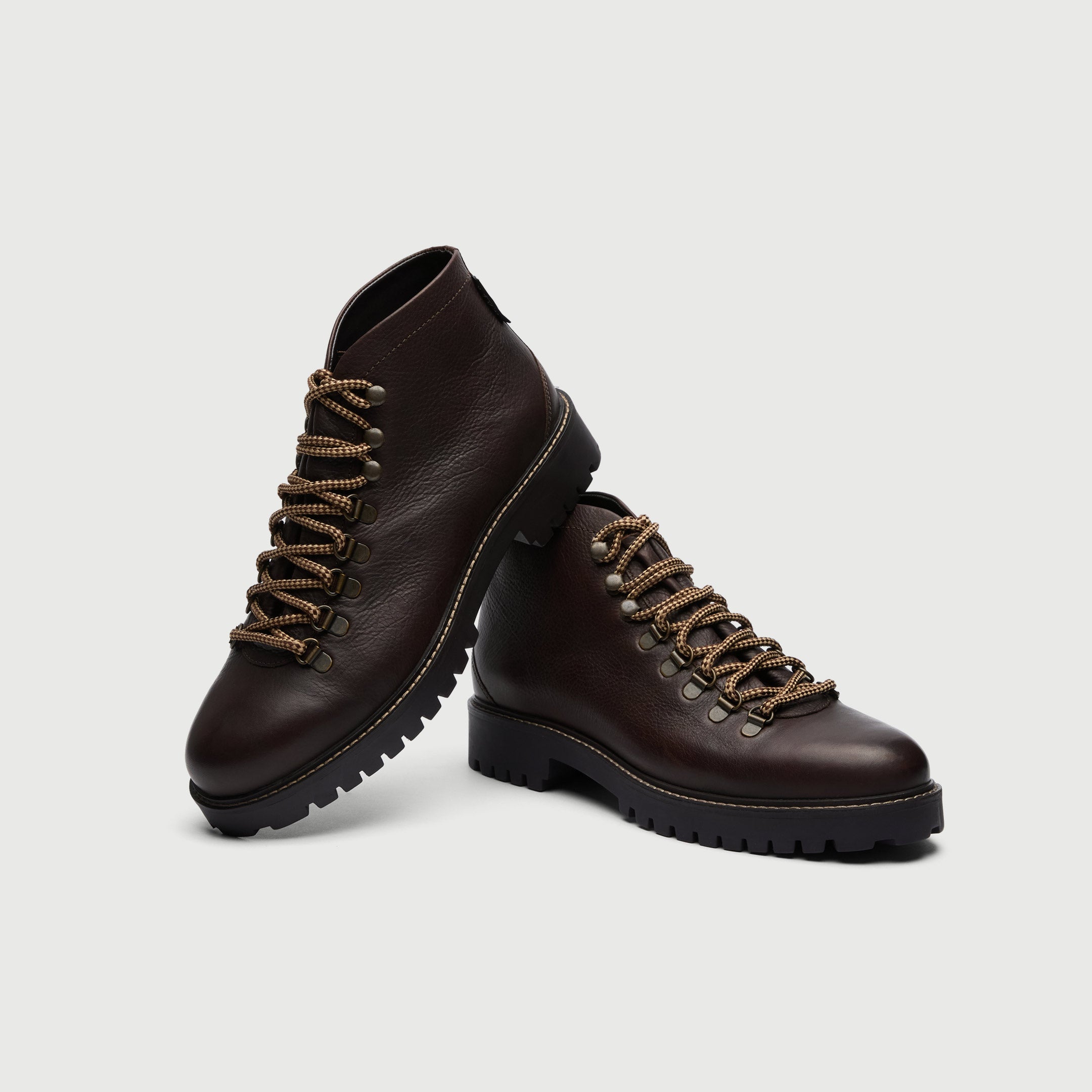 Leather Boots Mens Vintage Style Hiking Boots Leather Boots