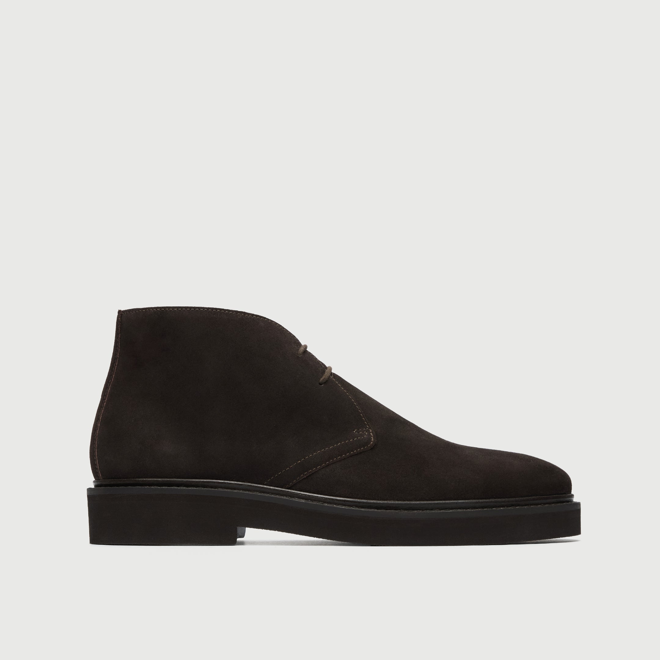 Walk London Mens Sloane Chukka Boot in Brown Suede