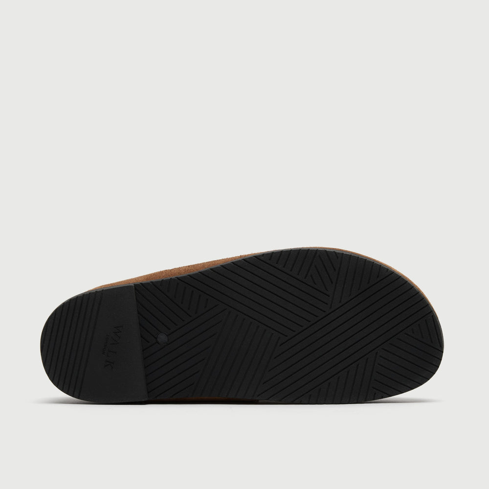 Walk London Track Slider | Tan Suede | Official Site