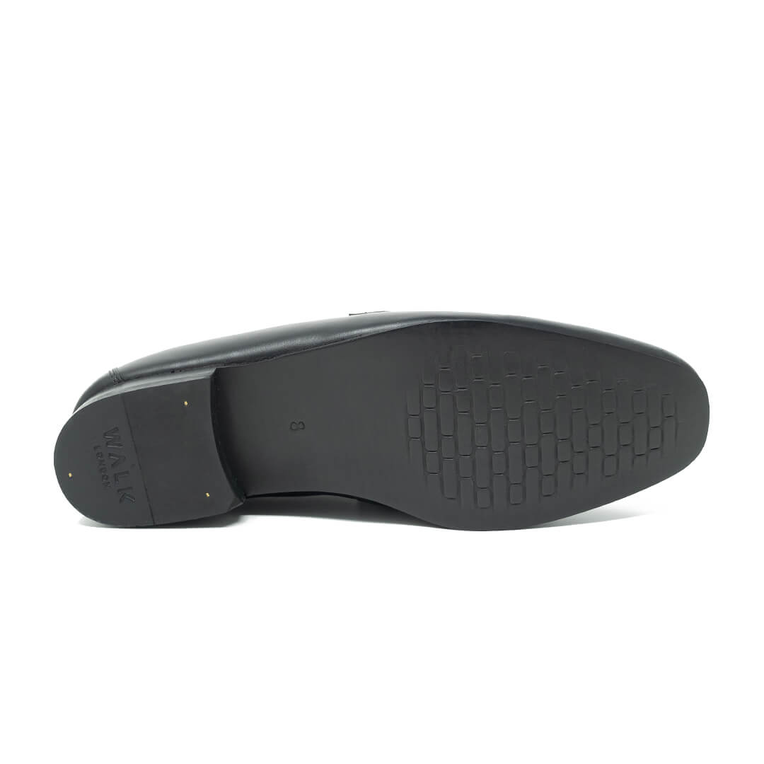 WALK London Capri Trim Loafer Black Leather