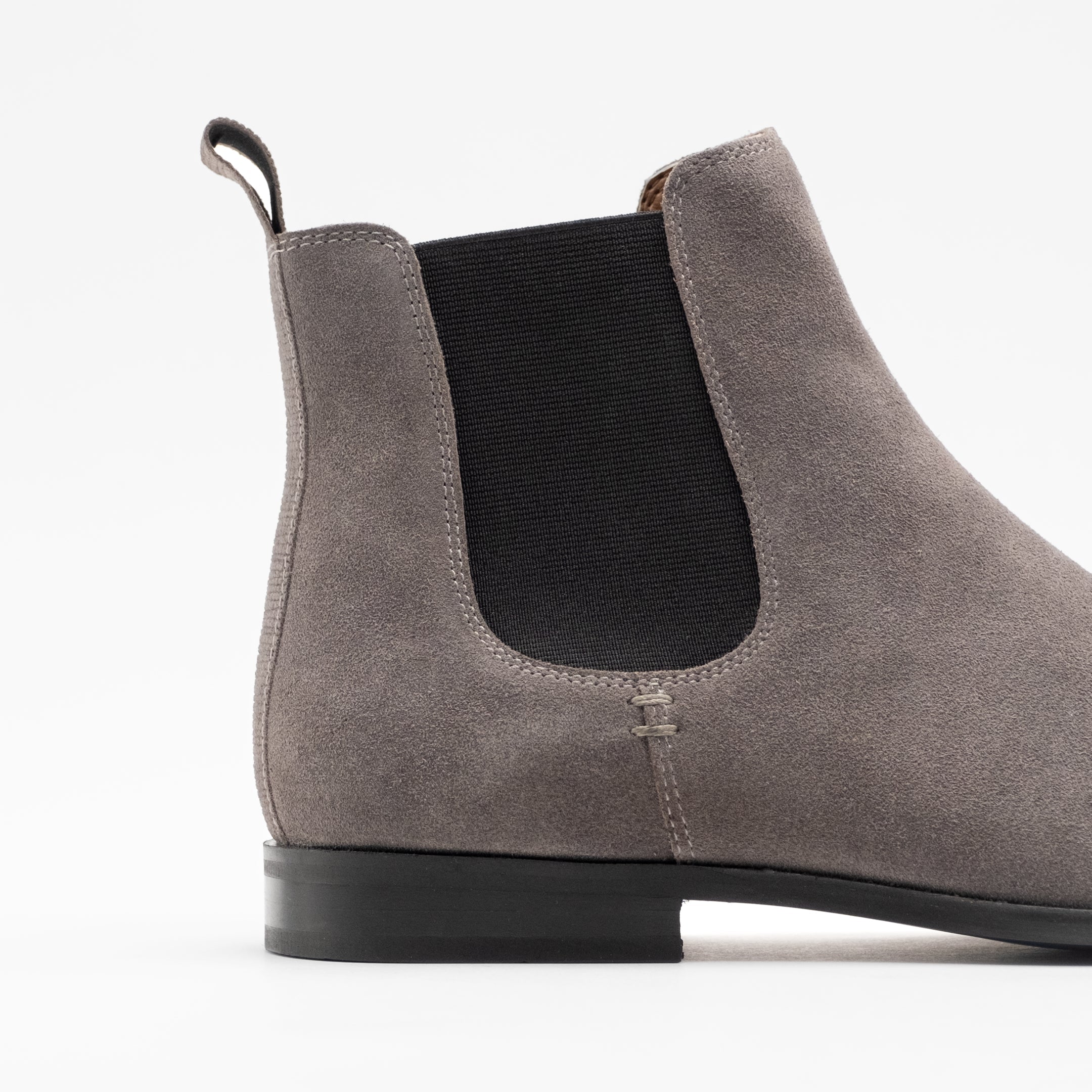 Walk London Mens Florence Chelsea Boot in Grey Suede