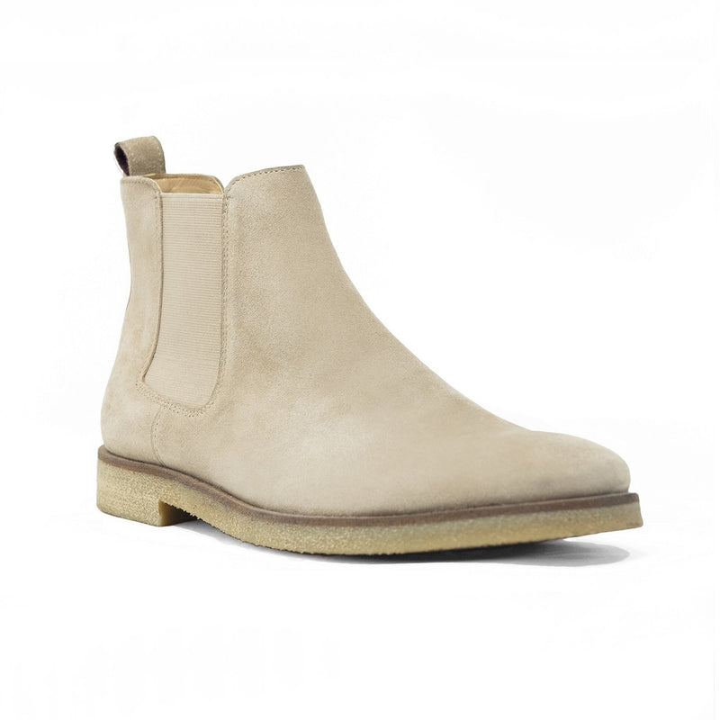 Walk London Hornchurch Chelsea Boot | Stone Suede | Official Site