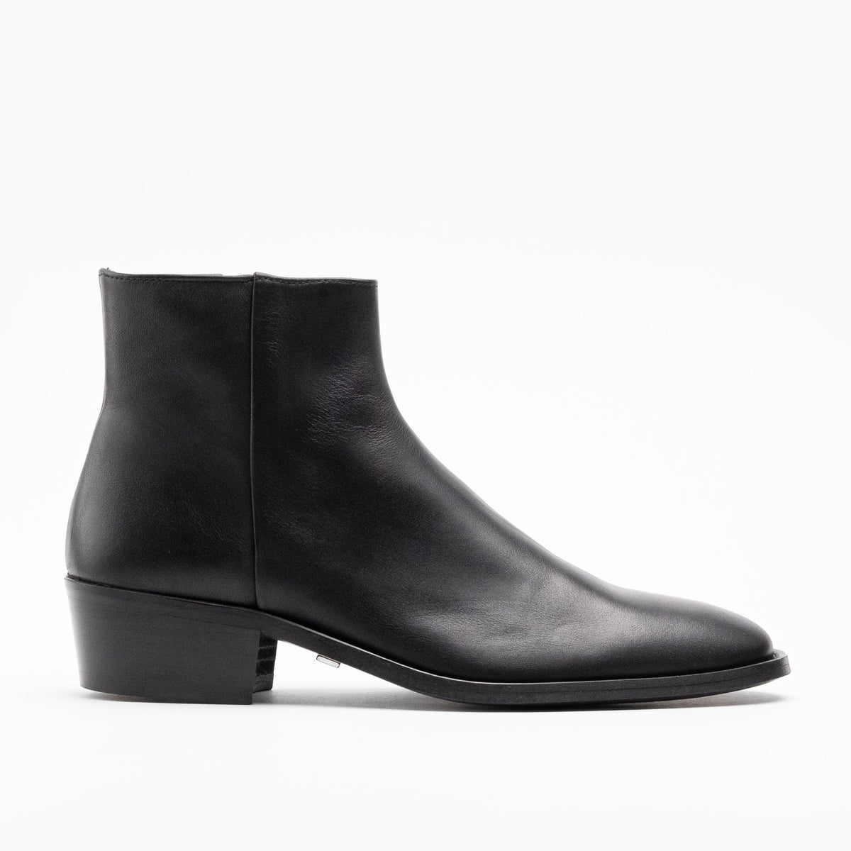 calvin klein cuban heel boots
