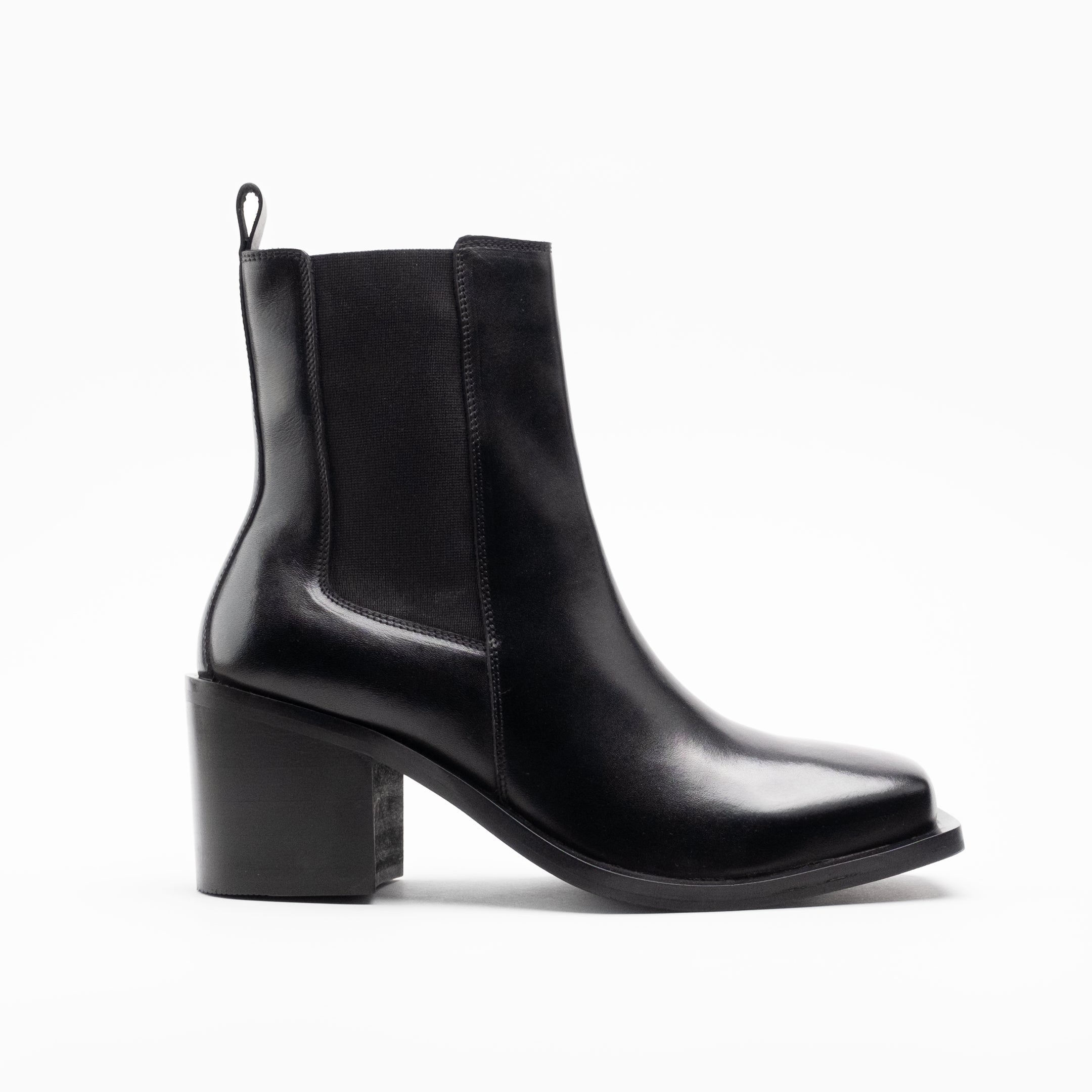 Walk London Mens - Nola Chelsea Boot - Black Leather