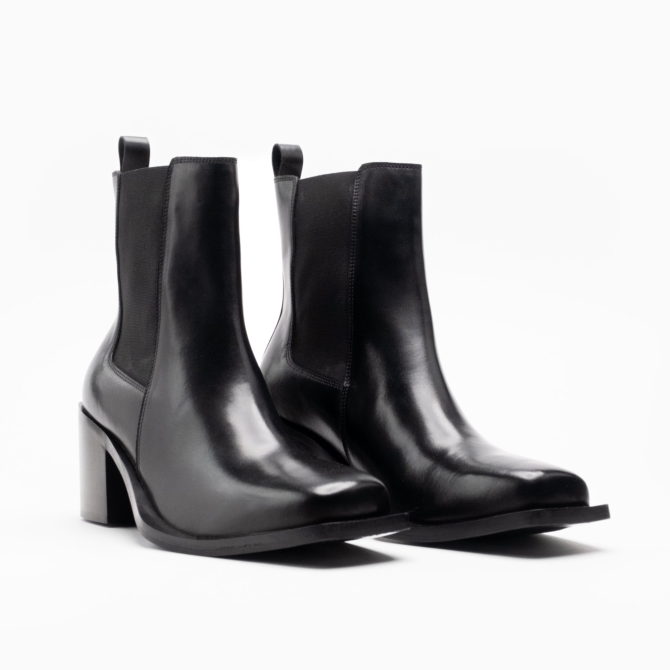 Walk London Mens - Nola Chelsea Boot - Black Leather