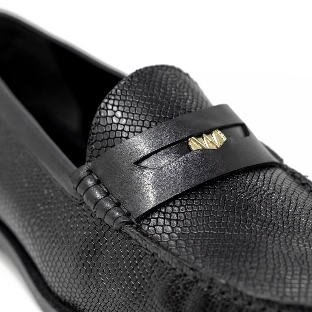 Riva Embossed Penny Loafer
