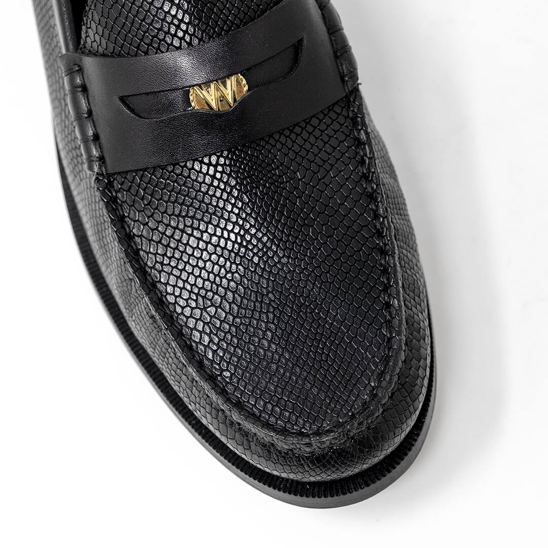 Riva Embossed Penny Loafer