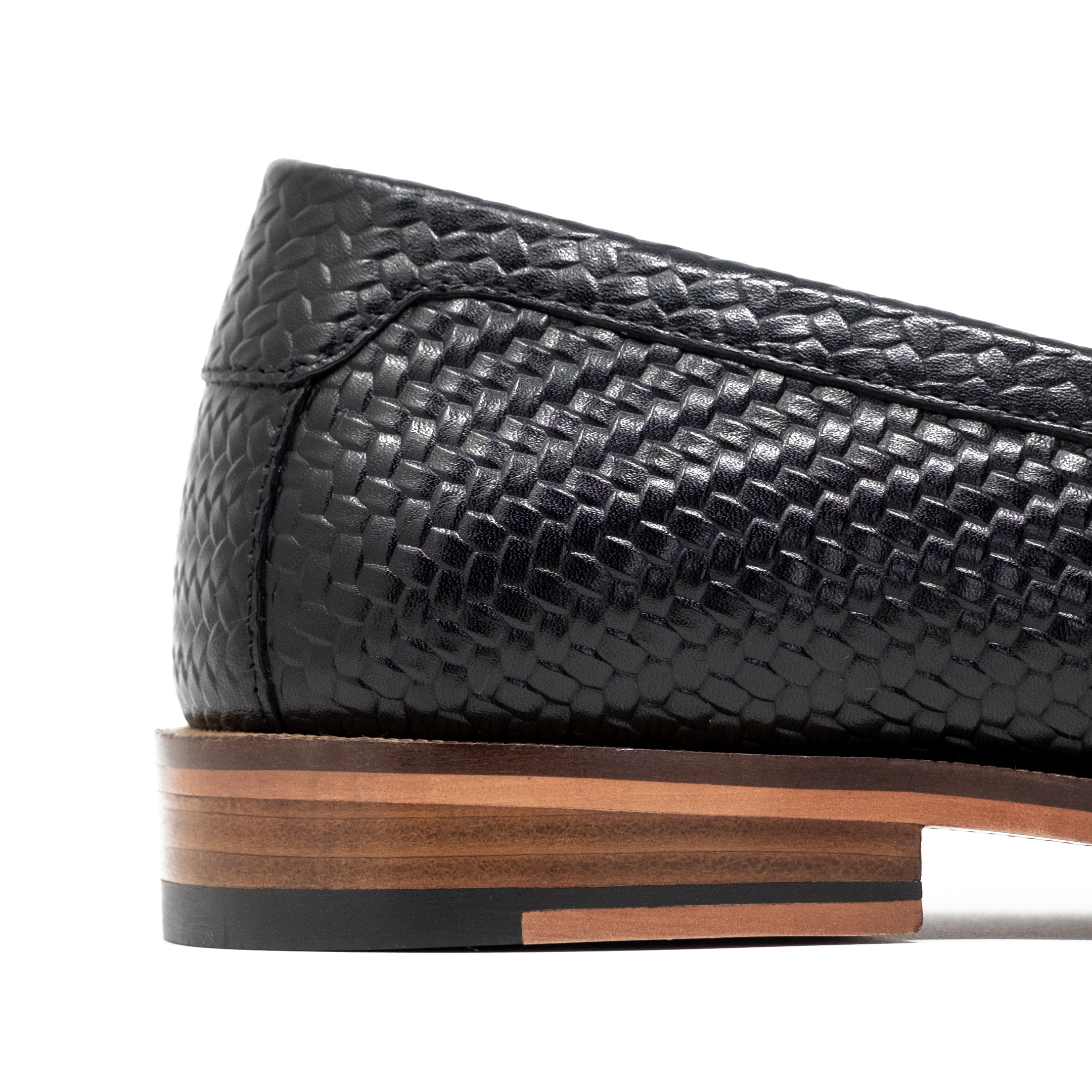 Riva Weave Loafer: Basket Weave Emboss Detail