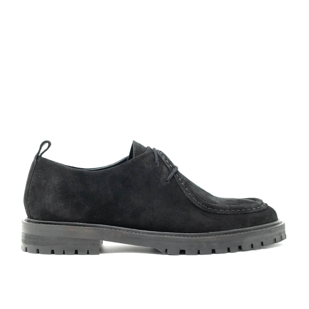 WALK London Sean Apron Shoe Black Suede