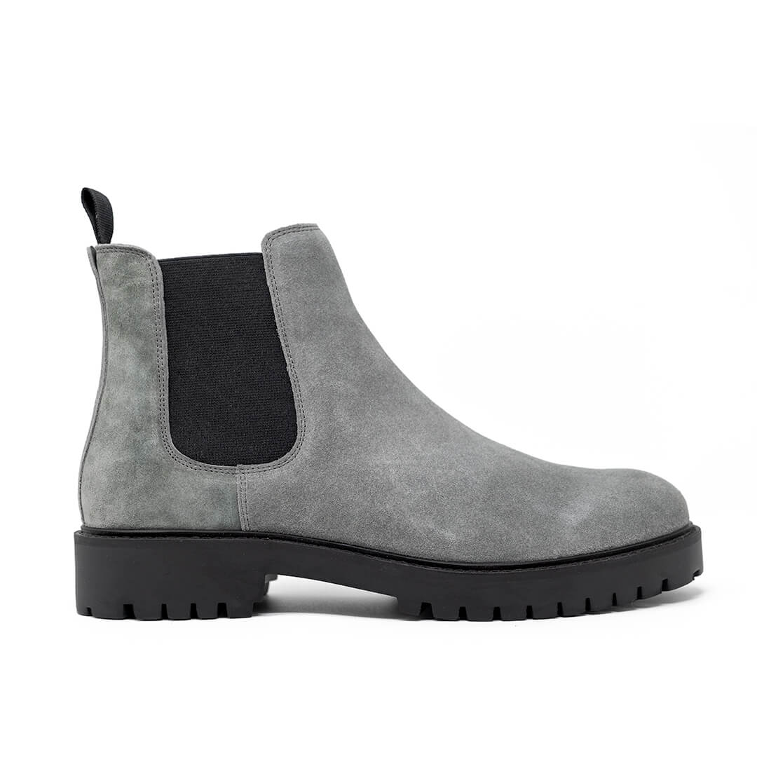 Walk London Sean Chelsea Boot Grey Suede Official Site