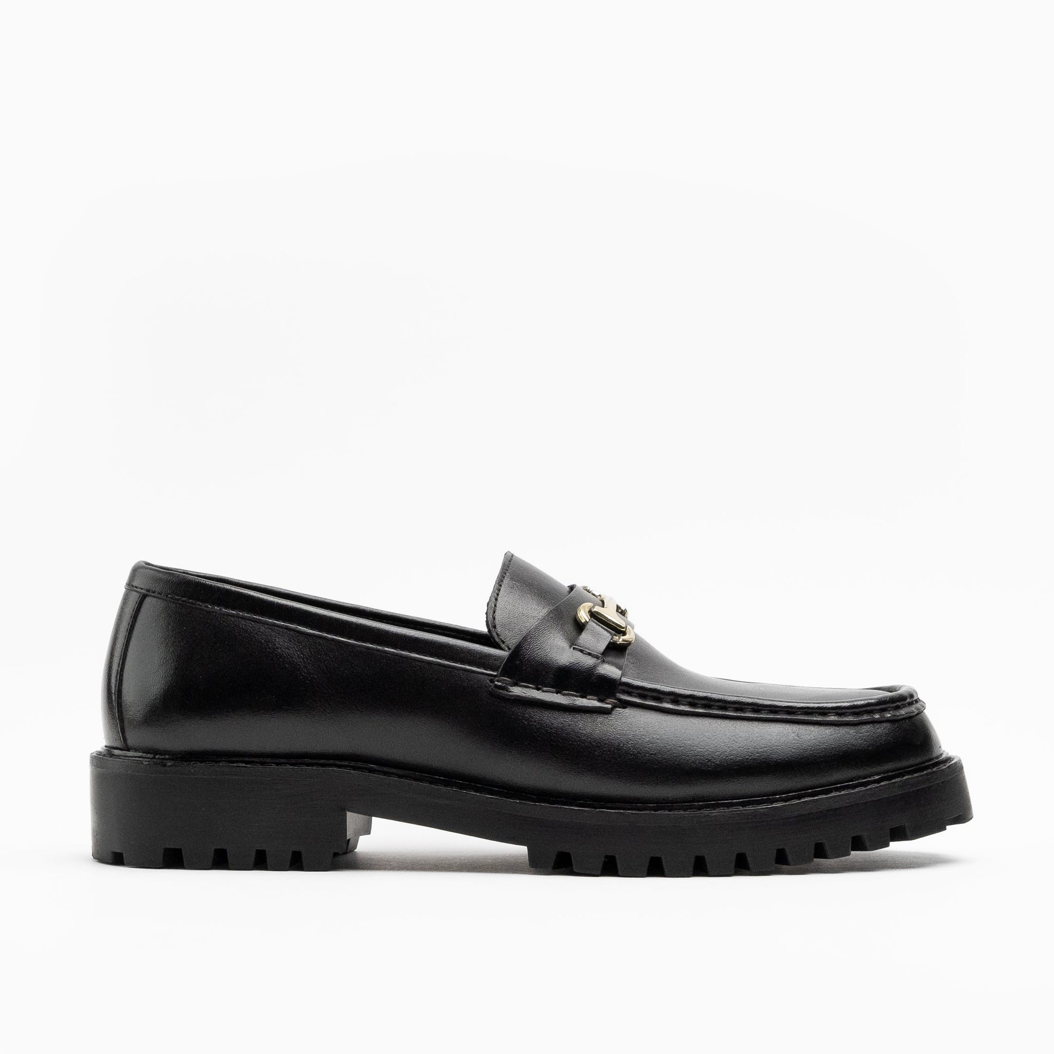 Walk London Sean Trim Loafers | Black Leather | Official Site