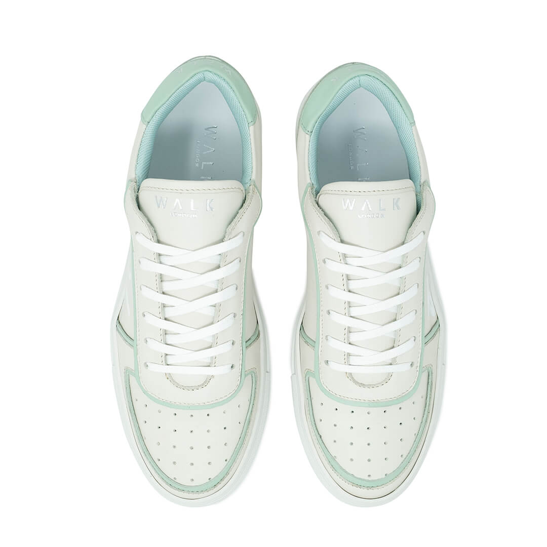 WALK London Valley Trainer Mint Leather