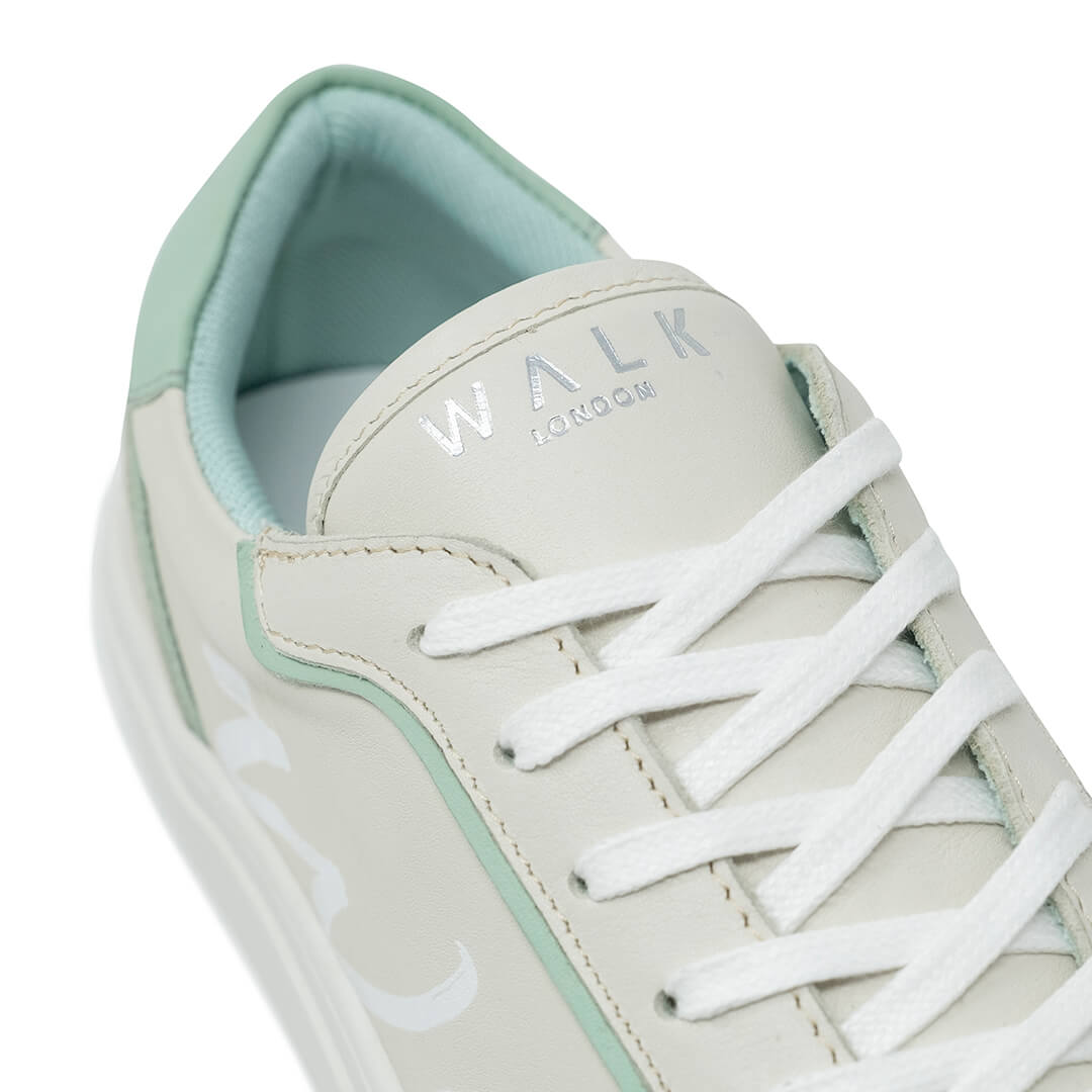 WALK London Valley Trainer Mint Leather